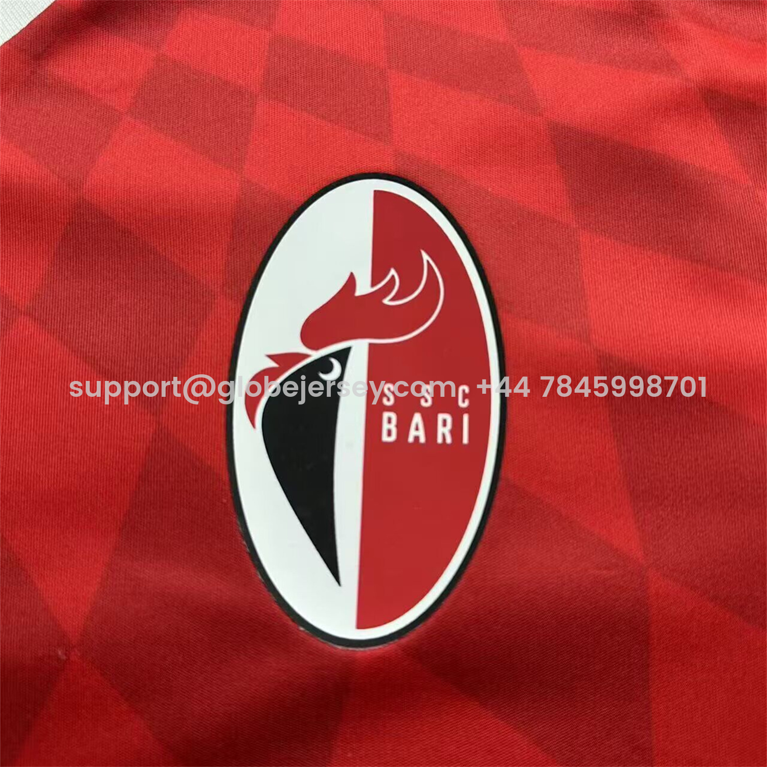 GlobeJersey-SSC Bari 25-26 Away Red Jersey - Fans Version