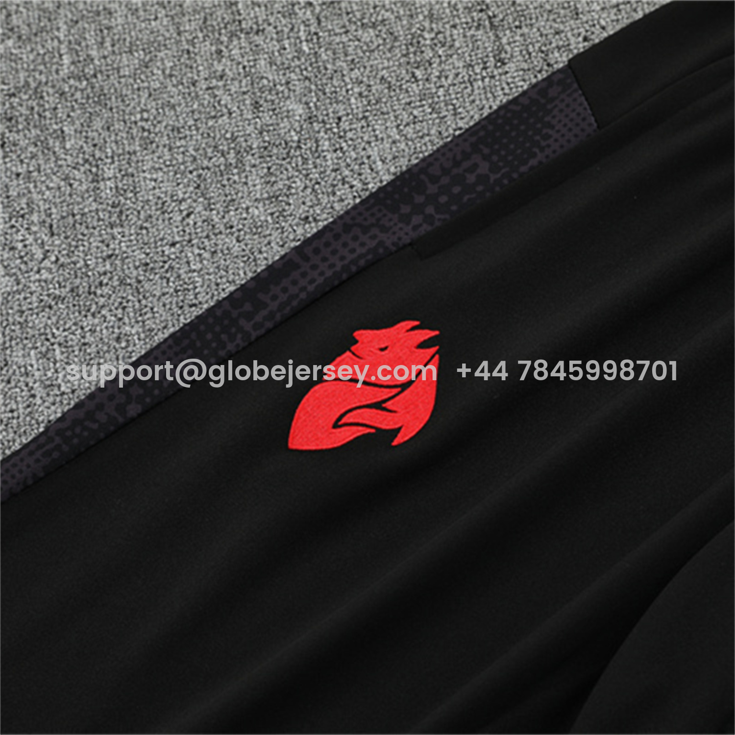 GlobeJersey-AC Milan 25-26 Long Sleeve Training Set - Black Top & Black Pants