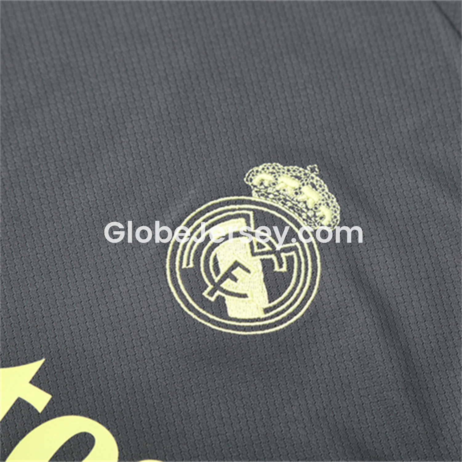 GlobeJersey-Real Madrid 25-26 Kids Short-Sleeve Training Set - Deep Grey Top and Shorts