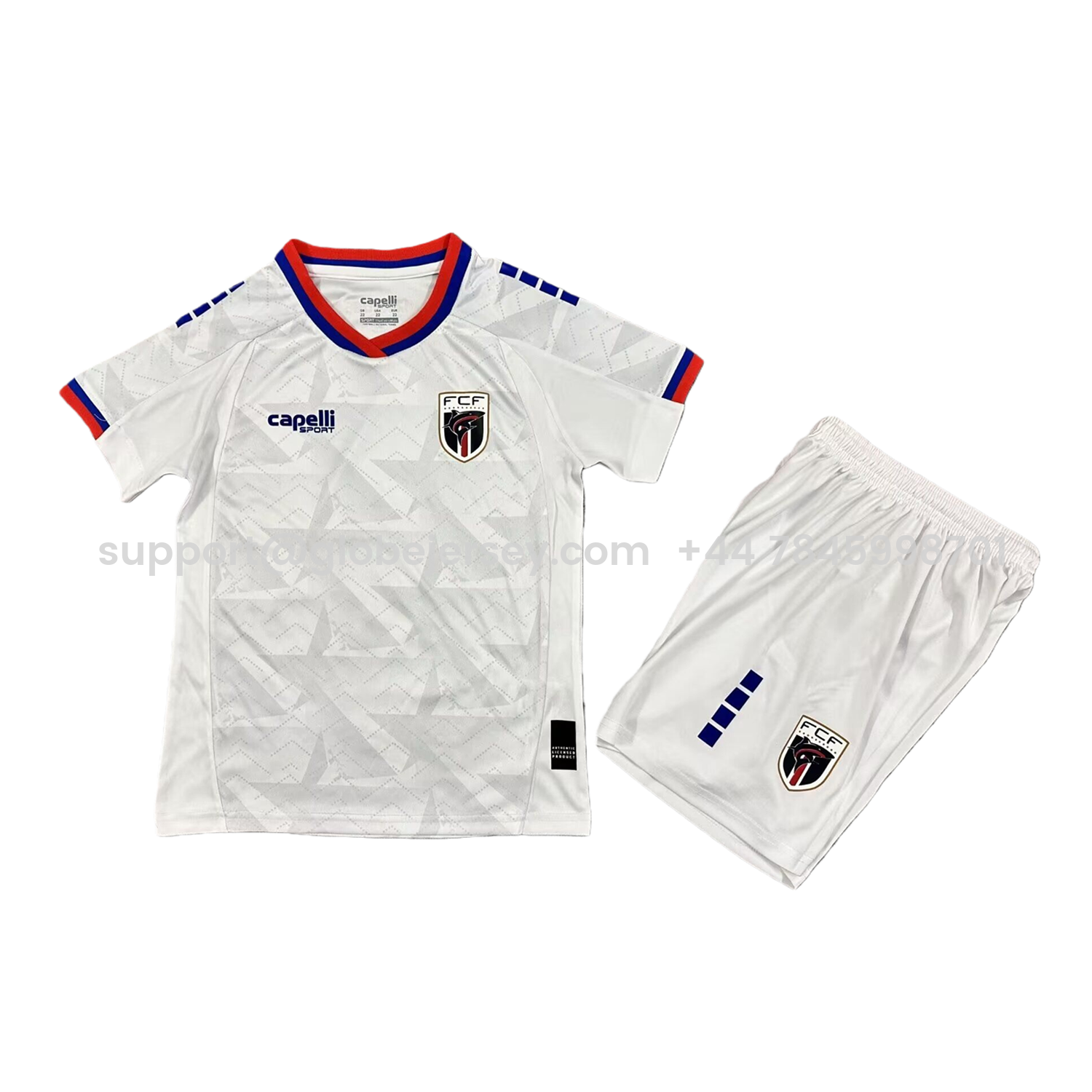 GlobeJersey-Cabo Verde 2026 Away Kids Kit