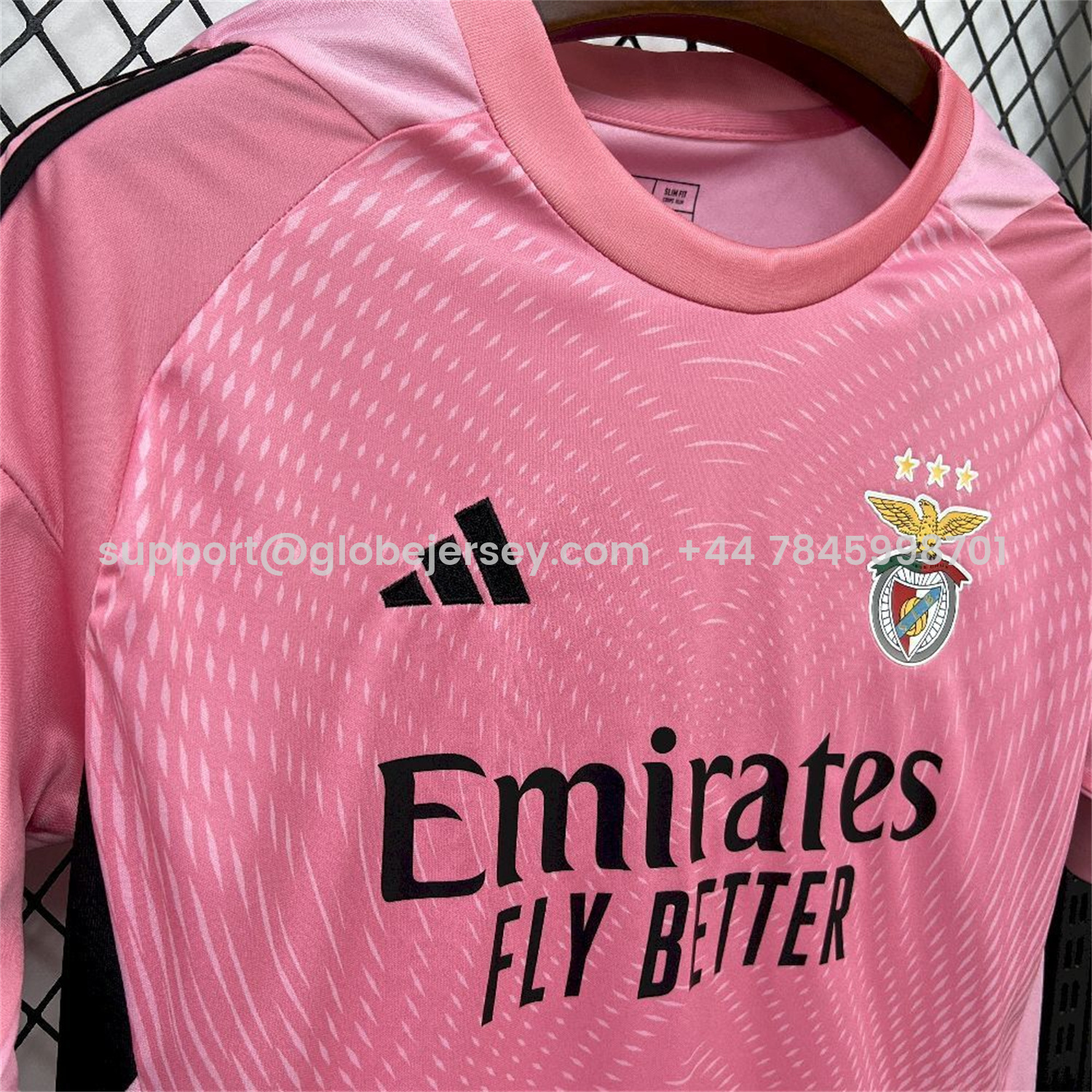 GlobeJersey-Benfica 25-26 Pink Goalkeeper Jersey - Fans Version
