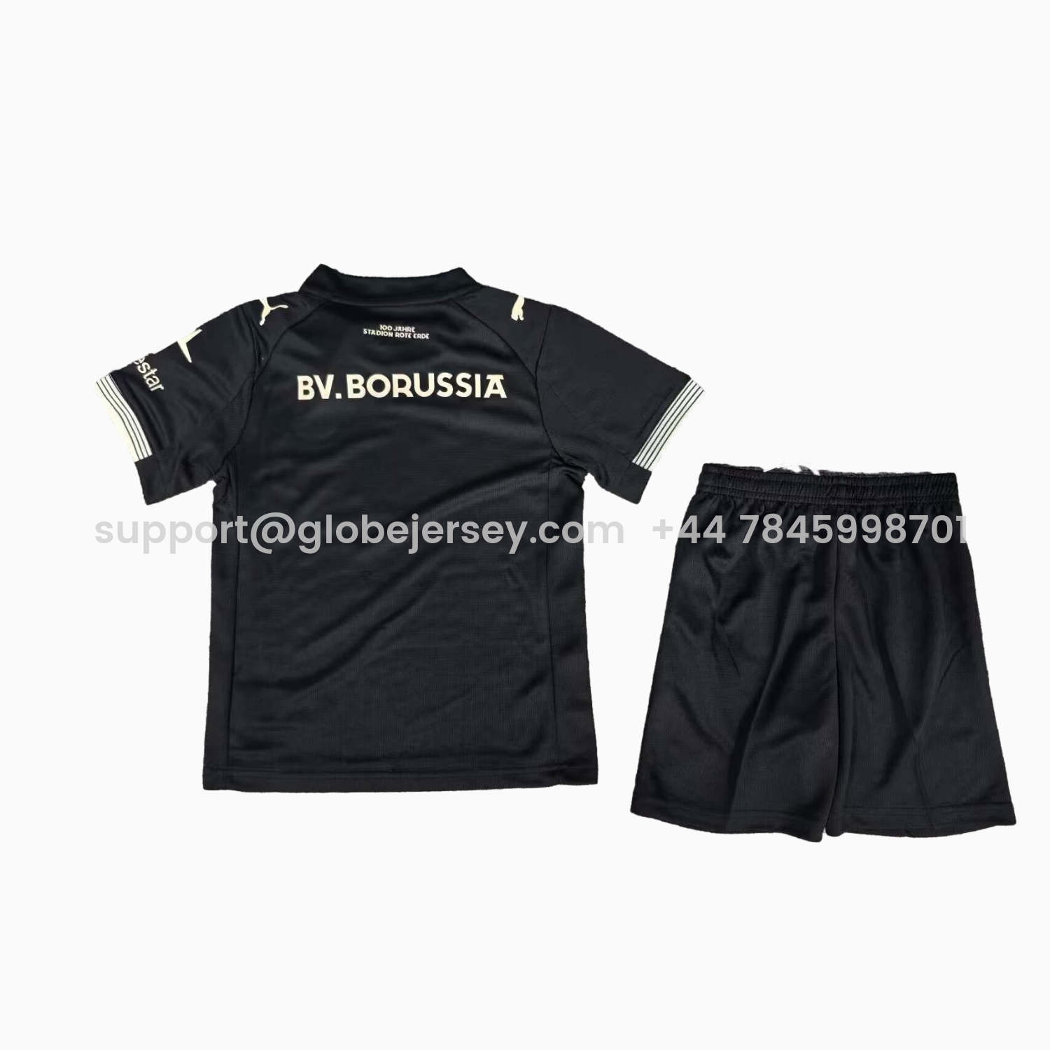 GlobeJersey-Dortmund 25-26 “100 JAHRE STADION ROTE ERDE” Black Special Kids Kit