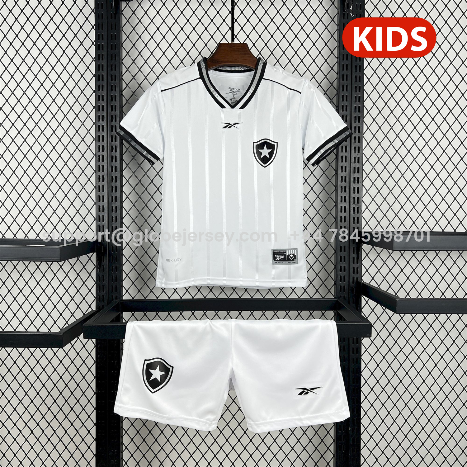 GlobeJersey-Botafogo 25-26 Third Unsponsored Kids Kit