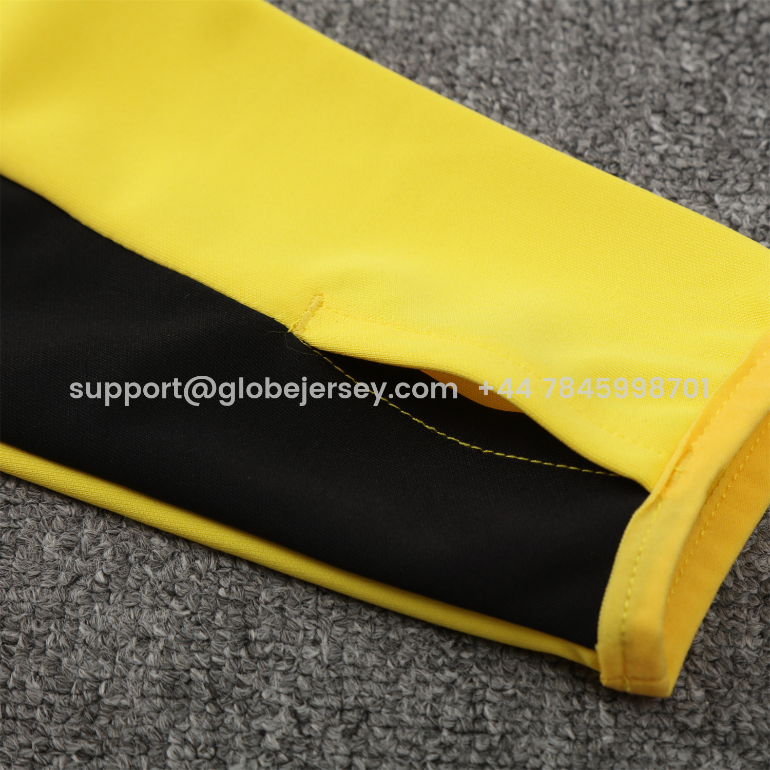 GlobeJersey-Atletico Mineiro 25-26 Long Sleeve Training Set - Yellow Top & Black Pants