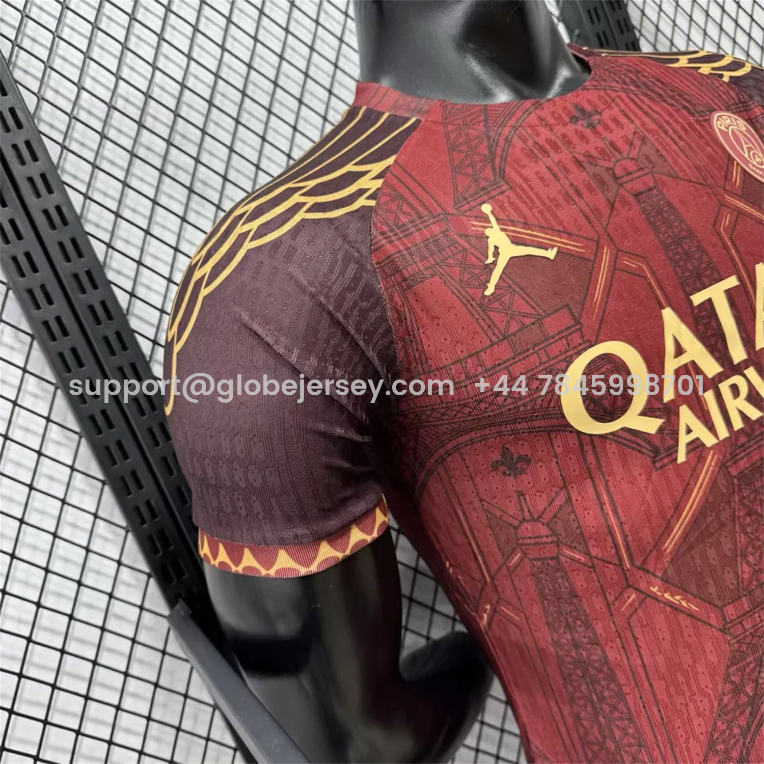GlobeJersey-Paris Saint-Germain PSG 25-26 Red Eiffel Tower Concept Special Jersey - Player Version
