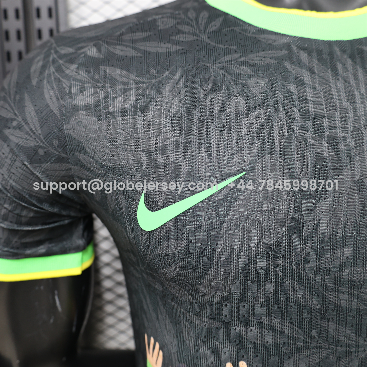GlobeJersey-Brazil 2026 Black With Green Trim Brazilian Football Players Special Edition Jersey - Player Version