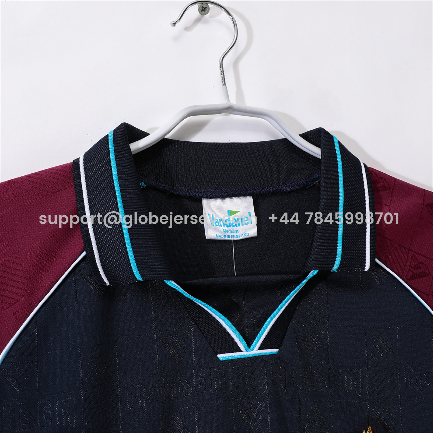 GlobeJersey-Retro West Ham United 1999 Iron Maiden Home Jersey