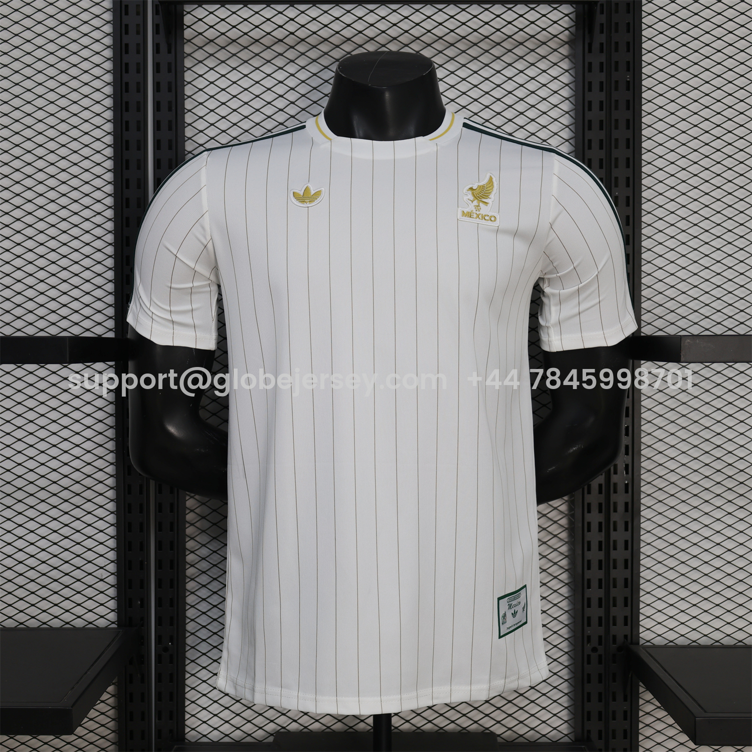 GlobeJersey-Mexico 2026 Terrace Icon Retro Casual Style White Jersey - Player Version