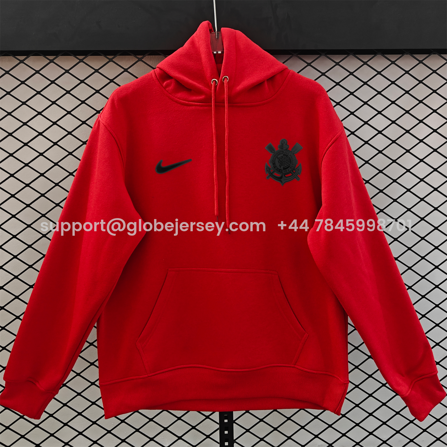 GlobeJersey-Corinthians 25-26 Originals Terrace Black Icon Unisex Pullover Hoodie