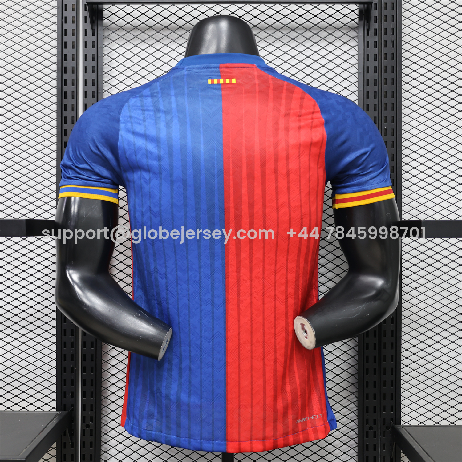 GlobeJersey-Barcelona 26-27 Red Blue Retro Style Casual Jersey - Player Version