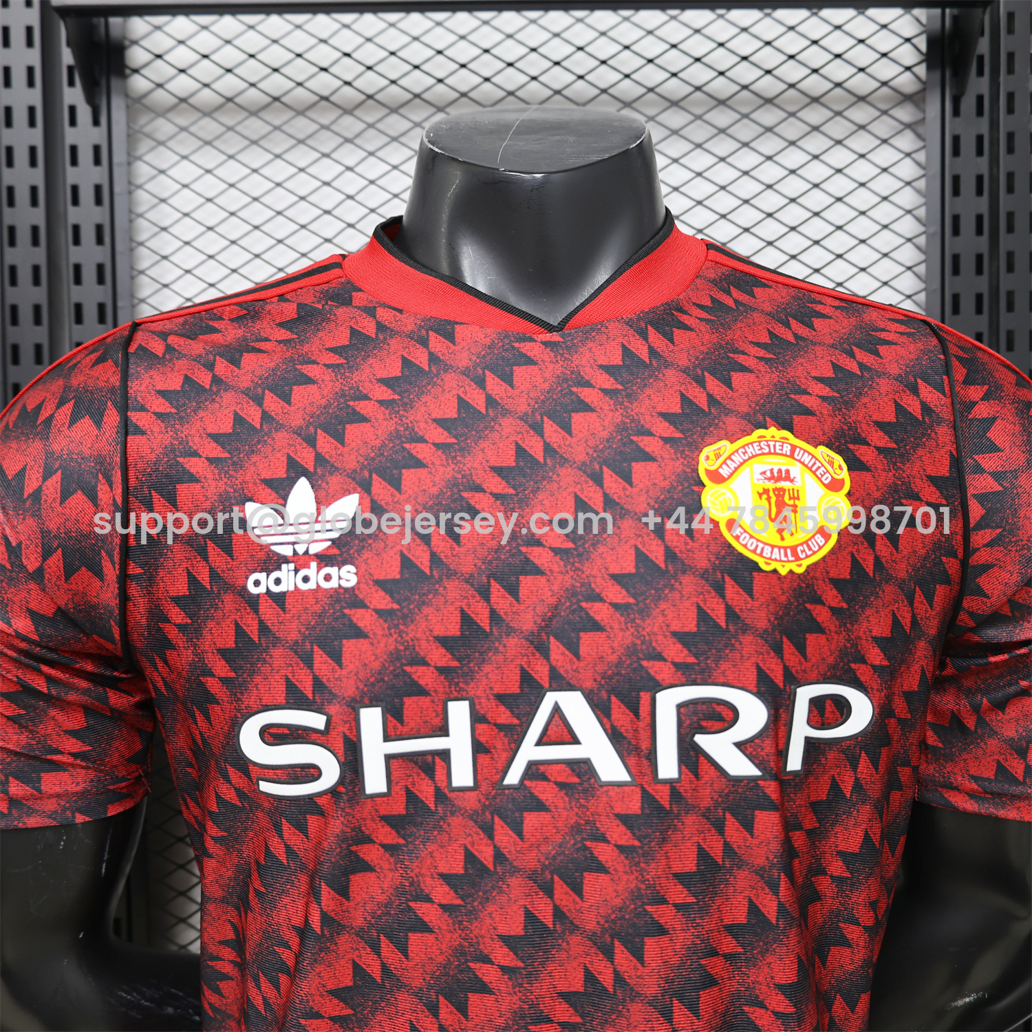 GlobeJersey-Manchester United 26-27 Terrace Icon Retro Casual Style Red Jersey - Player Version