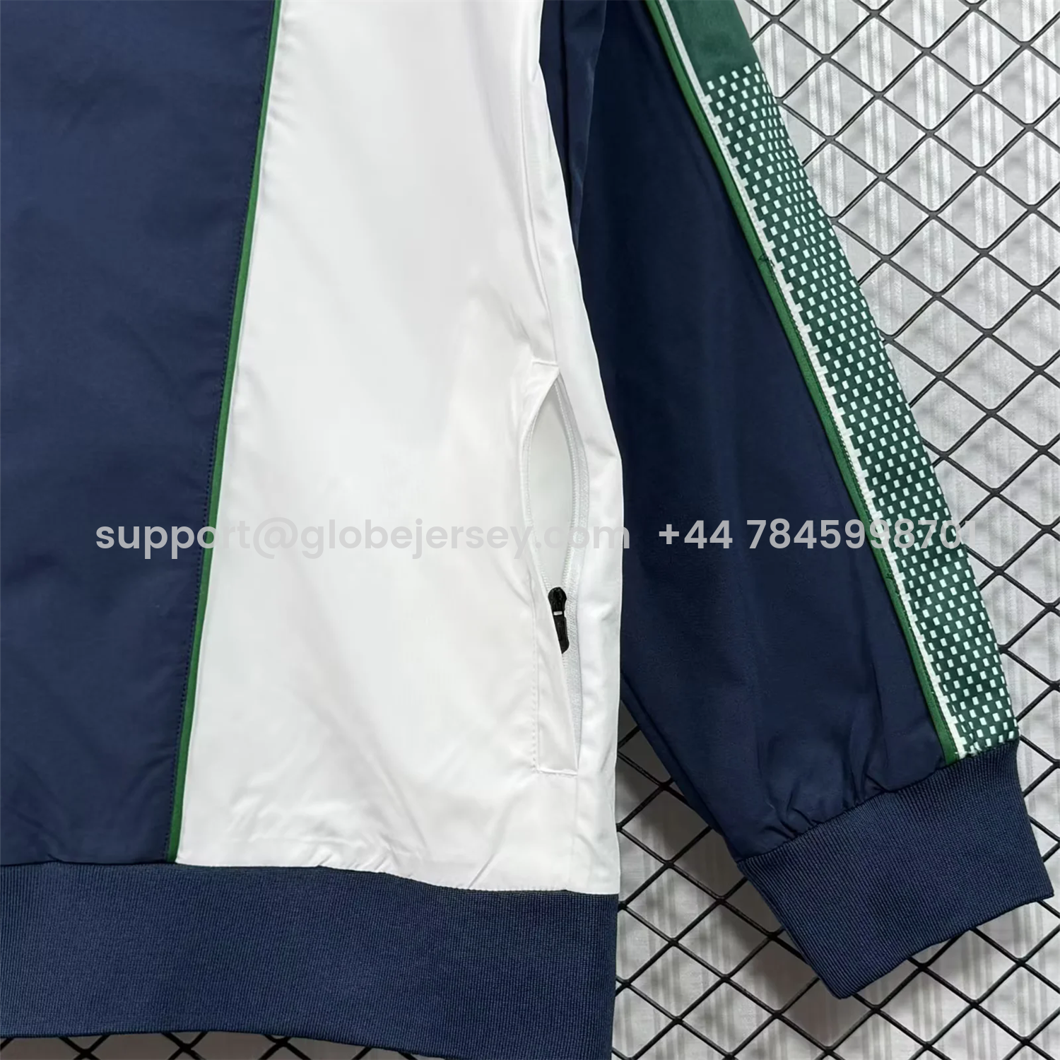 GlobeJersey-Retro Real Betis 1997-98 Deep Blue And White Windbreaker