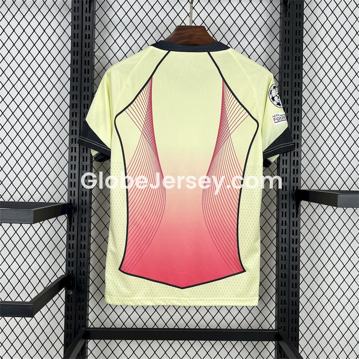 GlobeJersey-Barcelona 25-26 T90 Red Lines Yellow Special Jersey - Fans Version