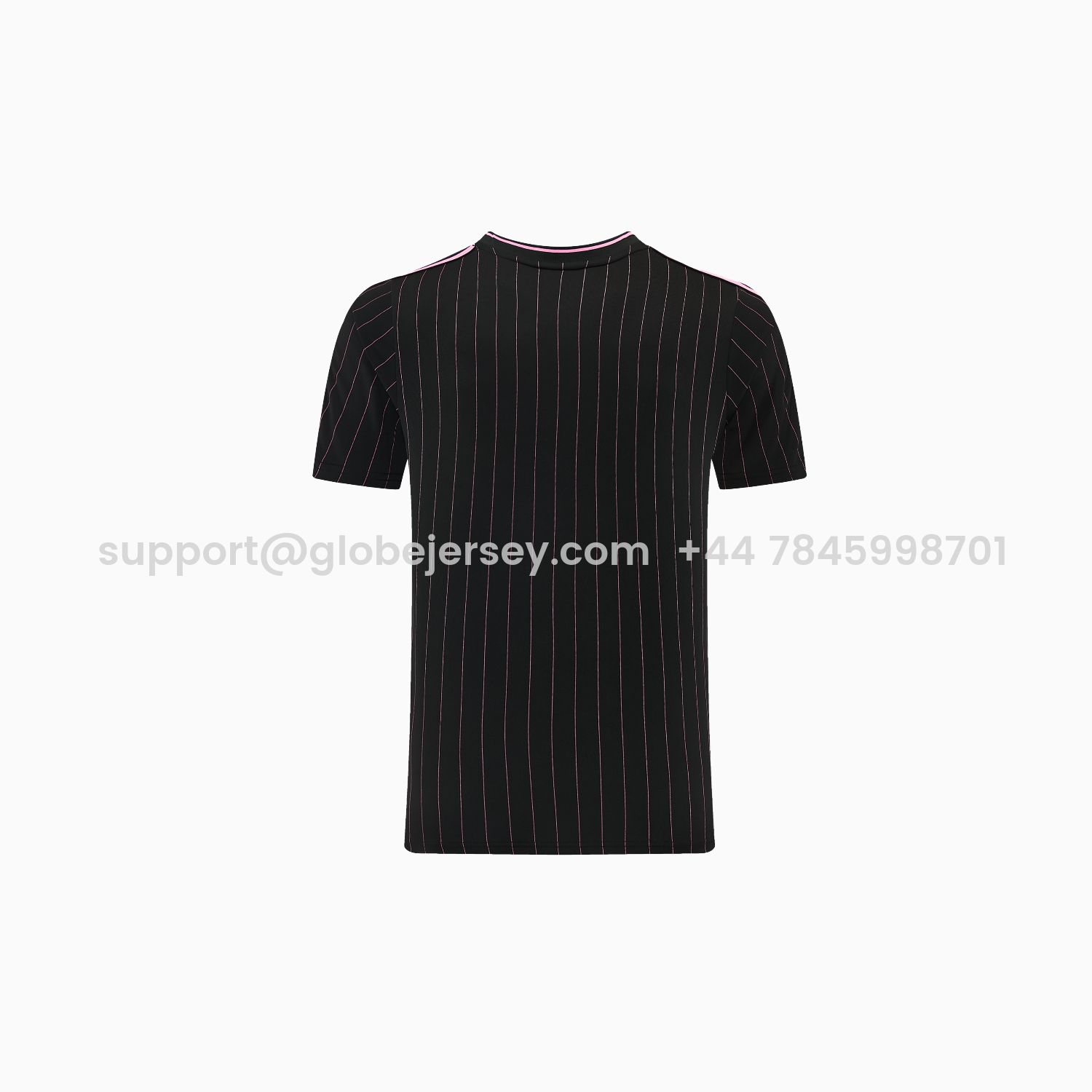 GlobeJersey-Juventus 26-27 Short-Sleeve Training Set - Pink Lines Black Top & Shorts