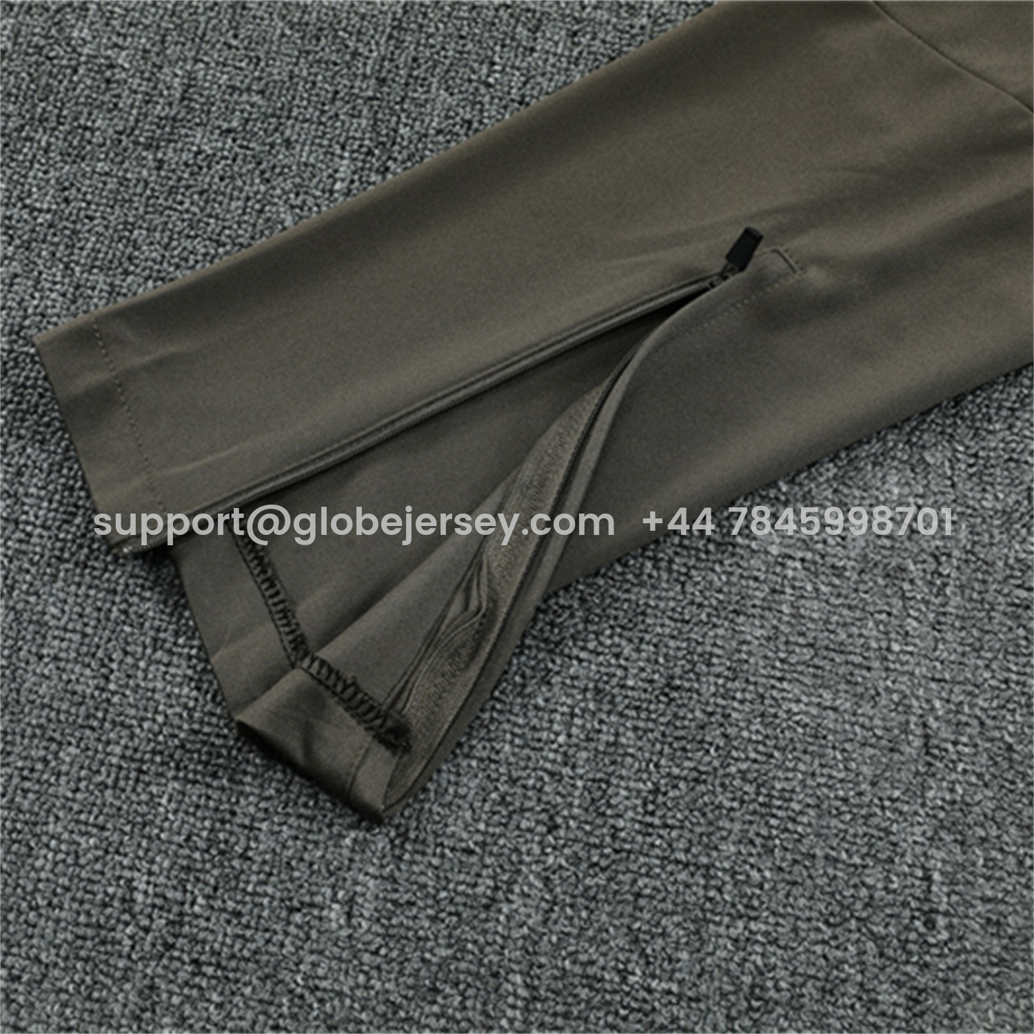 GlobeJersey-Real Madrid 25-26 Long Sleeve Training Set - Player Version - Khaki Top and Khaki Pants