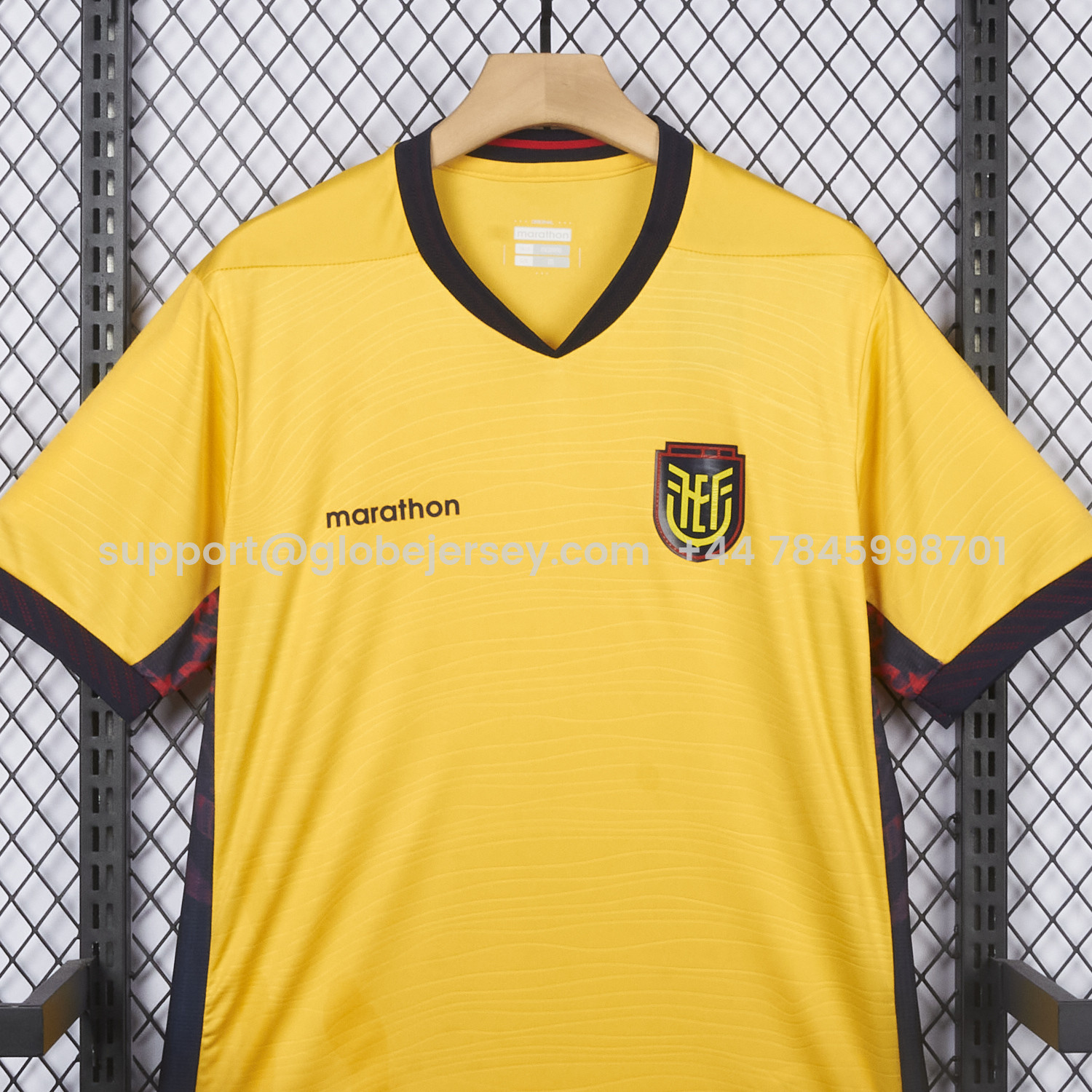 GlobeJersey-Ecuador 2026 Home Yellow Jersey - Fans Version