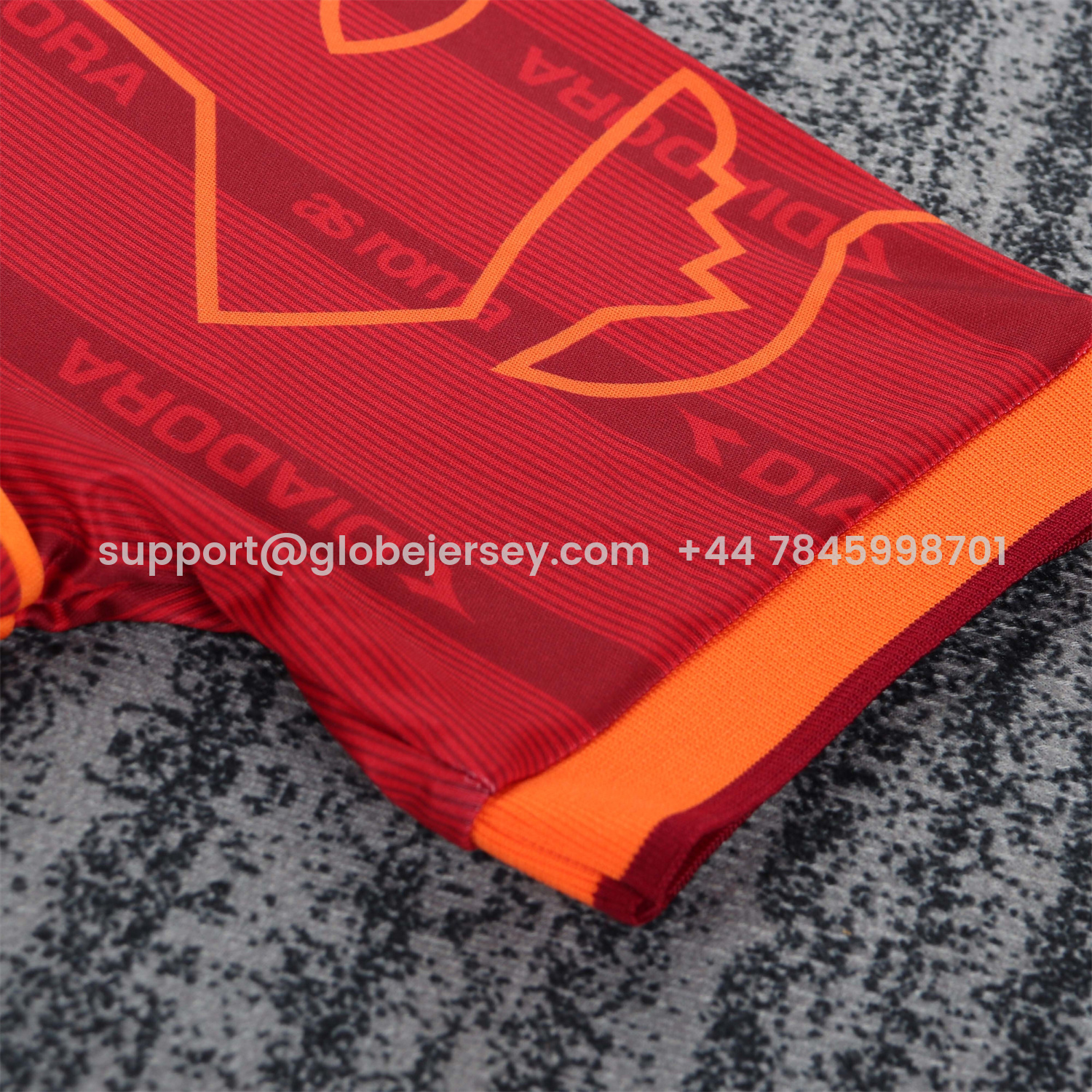 GlobeJersey-Retro Roma 1999-00 Home Kids Kit