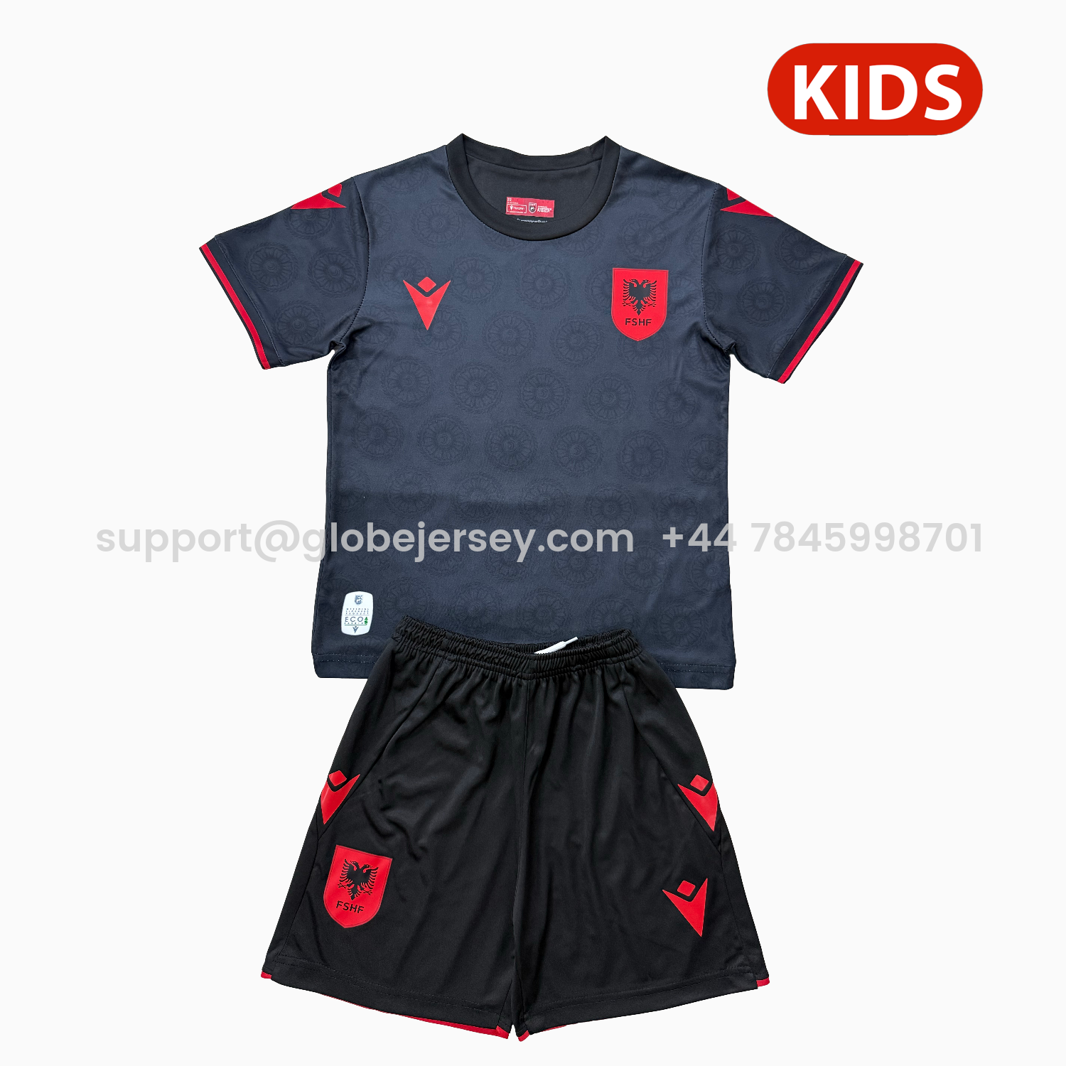GlobeJersey-Albania 2026 Third Kids Kit