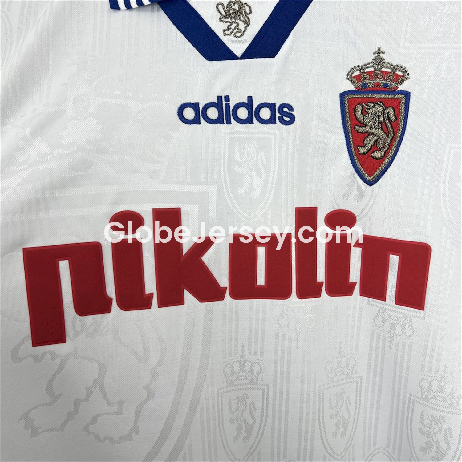 GlobeJersey-Retro Real Zaragoza 1997- 98 Home Jersey
