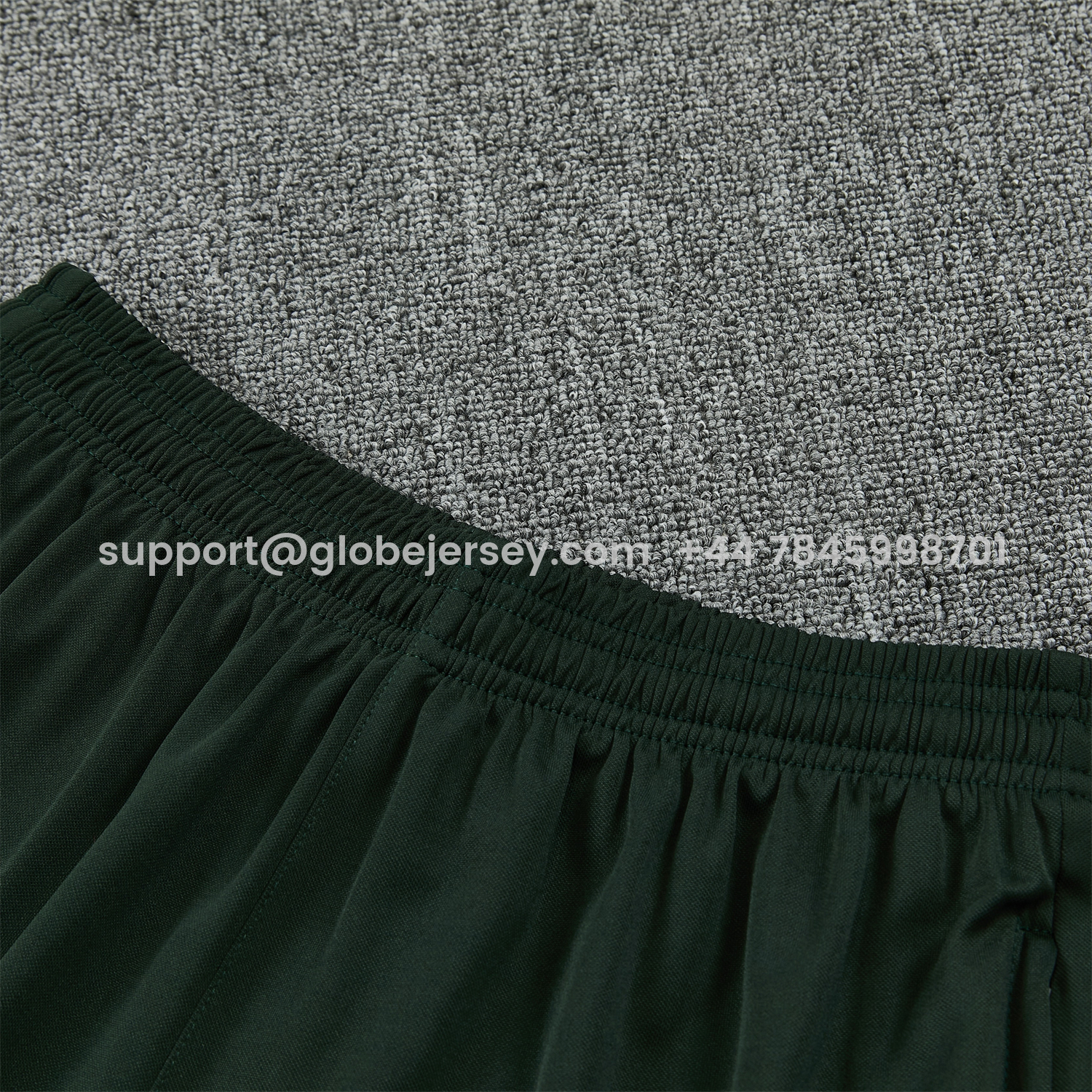 GlobeJersey-C.H.E.L.S.E.A 25-26 Short-Sleeve Training Set - Dark Green With White Accents Top & Pants