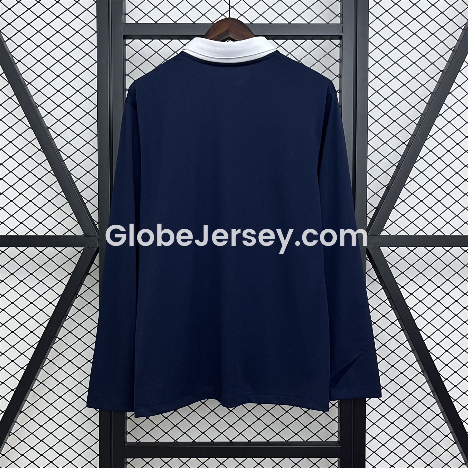 GlobeJersey-Retro France 2014 Home Long Sleeves Jersey