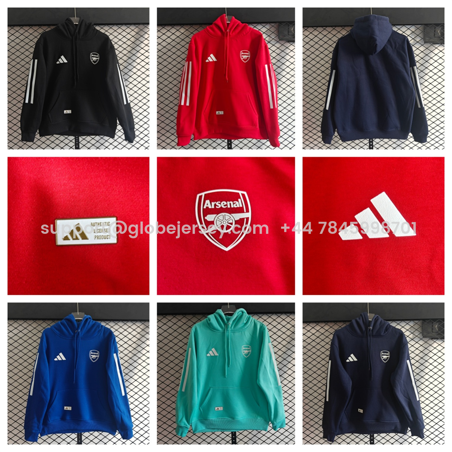 GlobeJersey-Arsenal 25-26 Home Unisex Pullover Hoodie