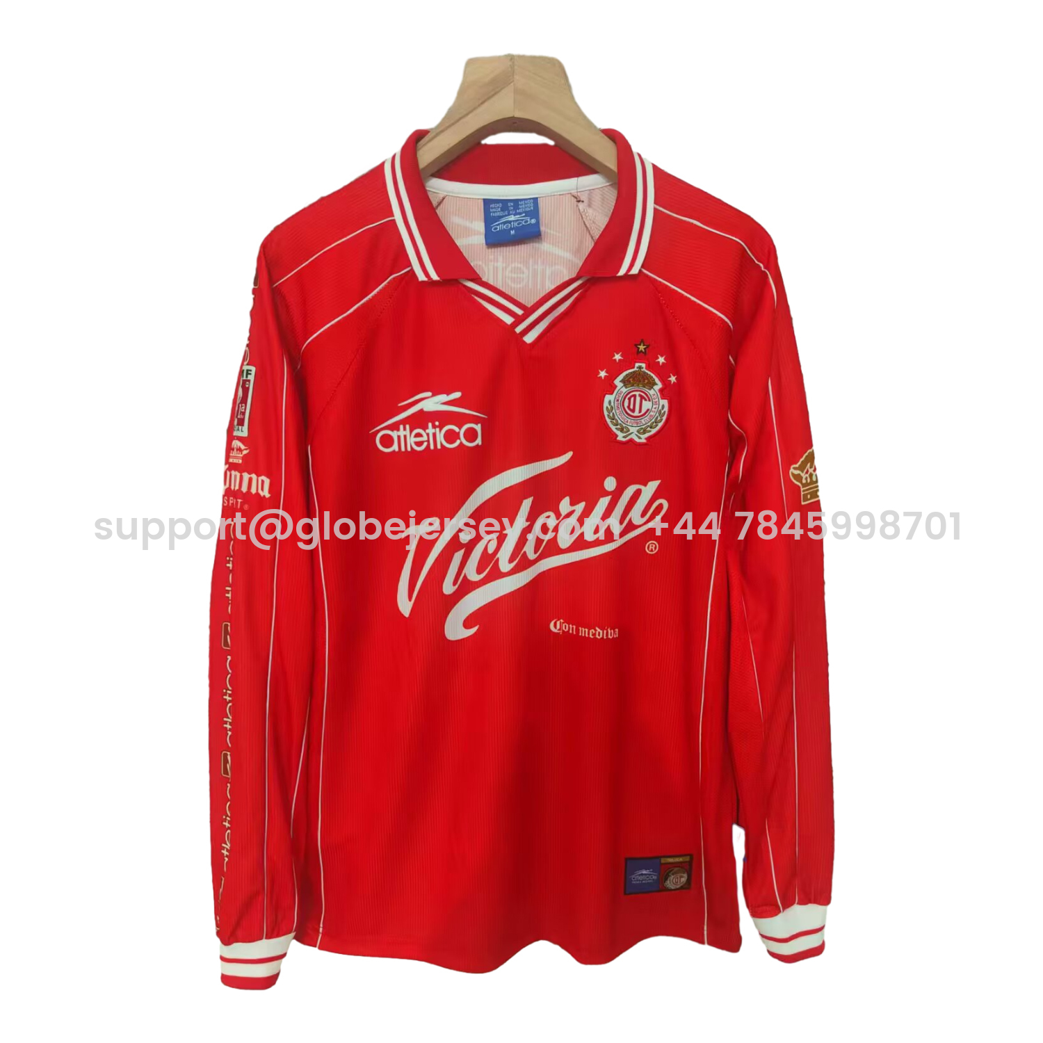 GlobeJersey-Retro Toluca 1999-00 Home Long Sleeves Jersey