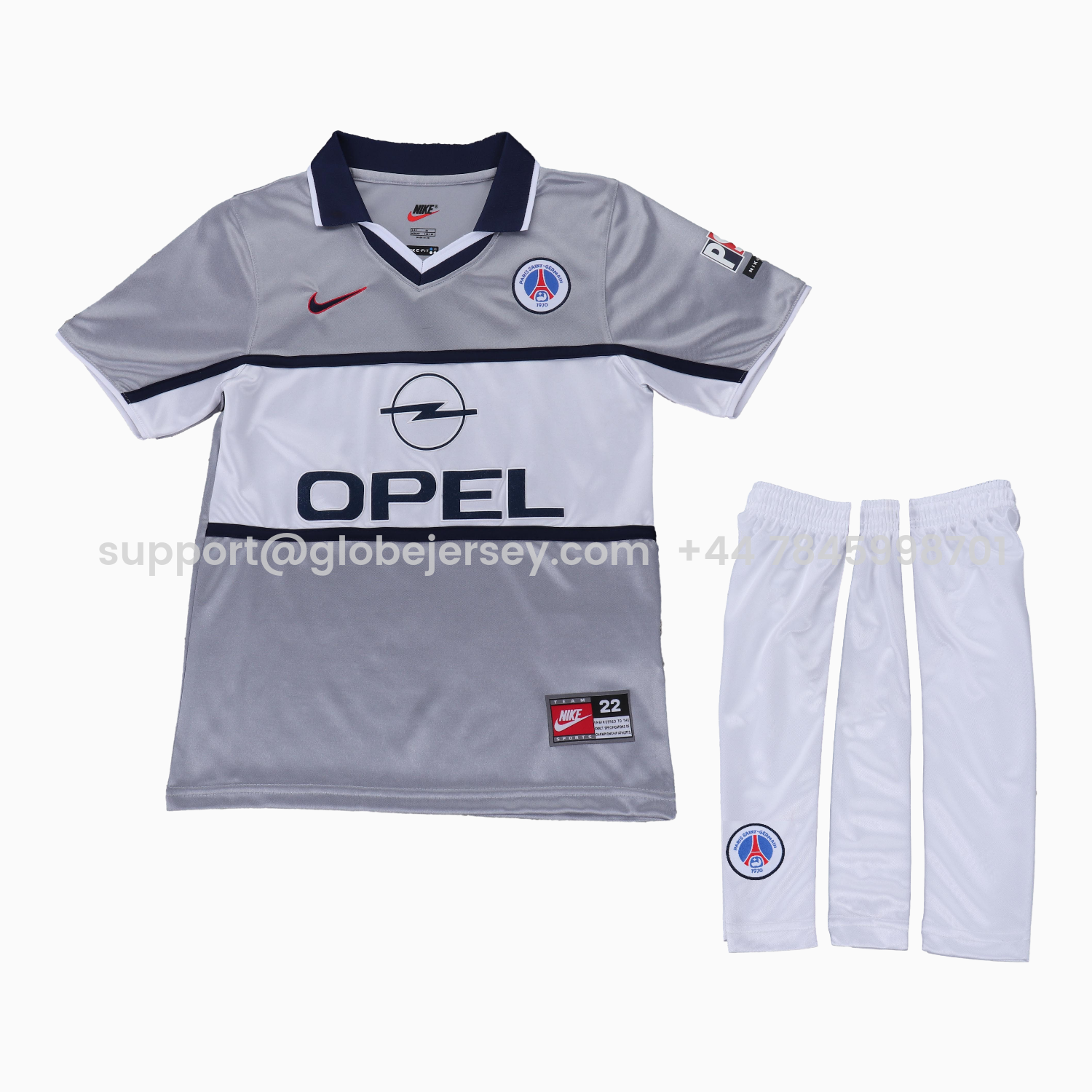 GlobeJersey-Retro Paris Saint-Germain PSG 2000-01 Away Kids Kit