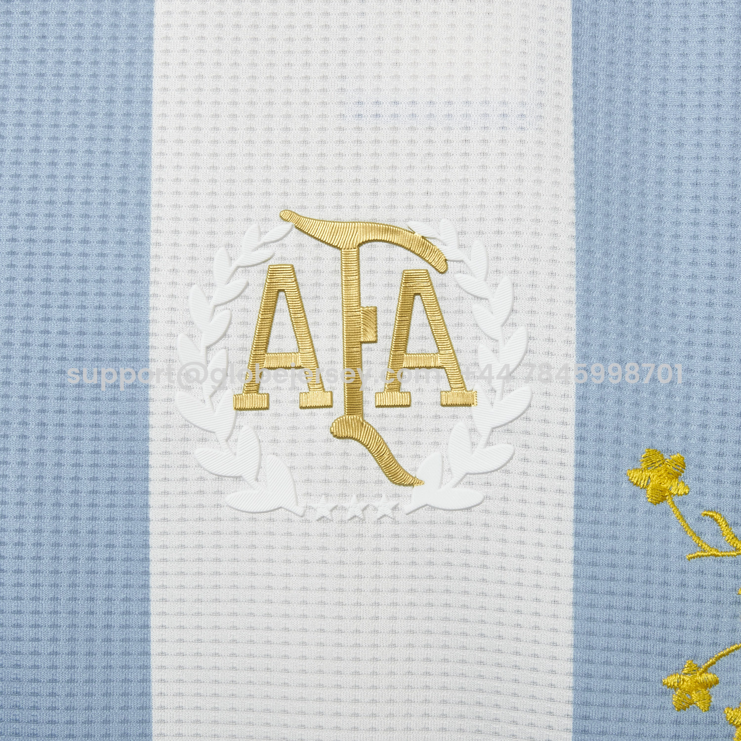 GlobeJersey-【Embroidered Flower Version】Argentina 25-26 50th Anniversary Jersey - Player Version