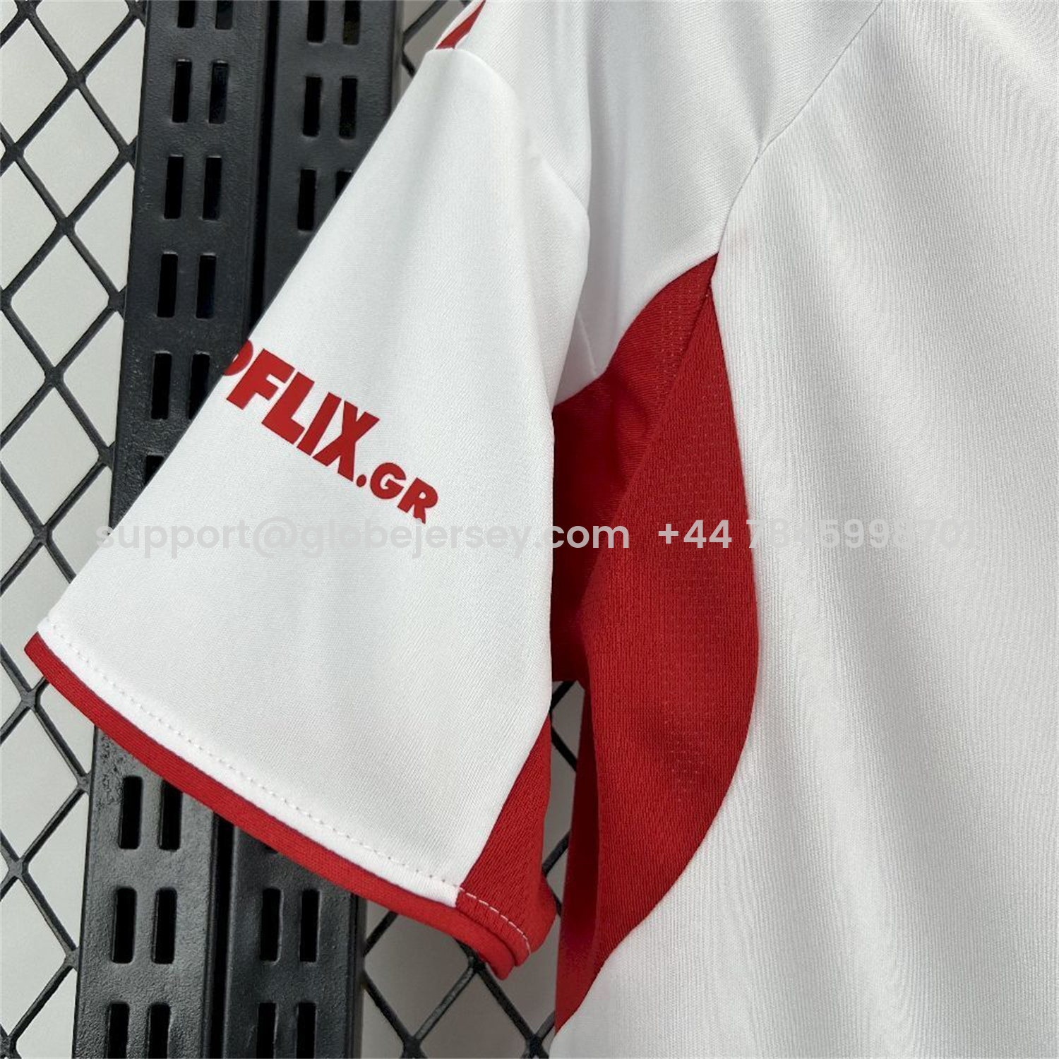 GlobeJersey-Olympiacos 25-26 Away White Jersey - Fans Version