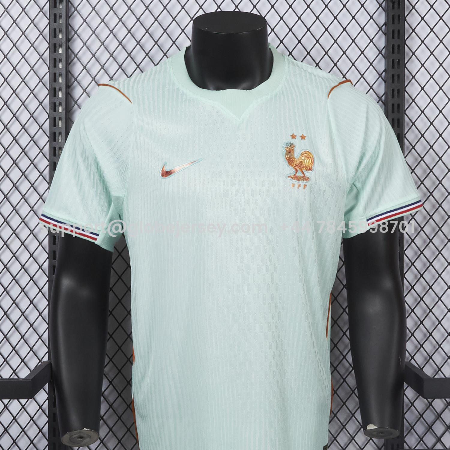 GlobeJersey-France 2026 Away Mint Green Jersey - Player Version
