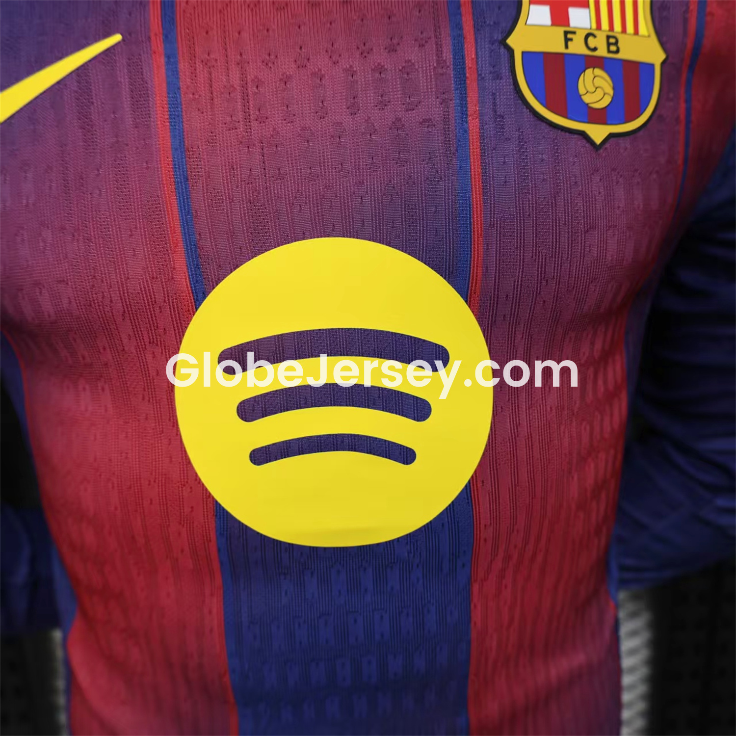GlobeJersey-Barcelona 25-26 Home Long Sleeves Jersey (Leaked Version 2) - Player Version