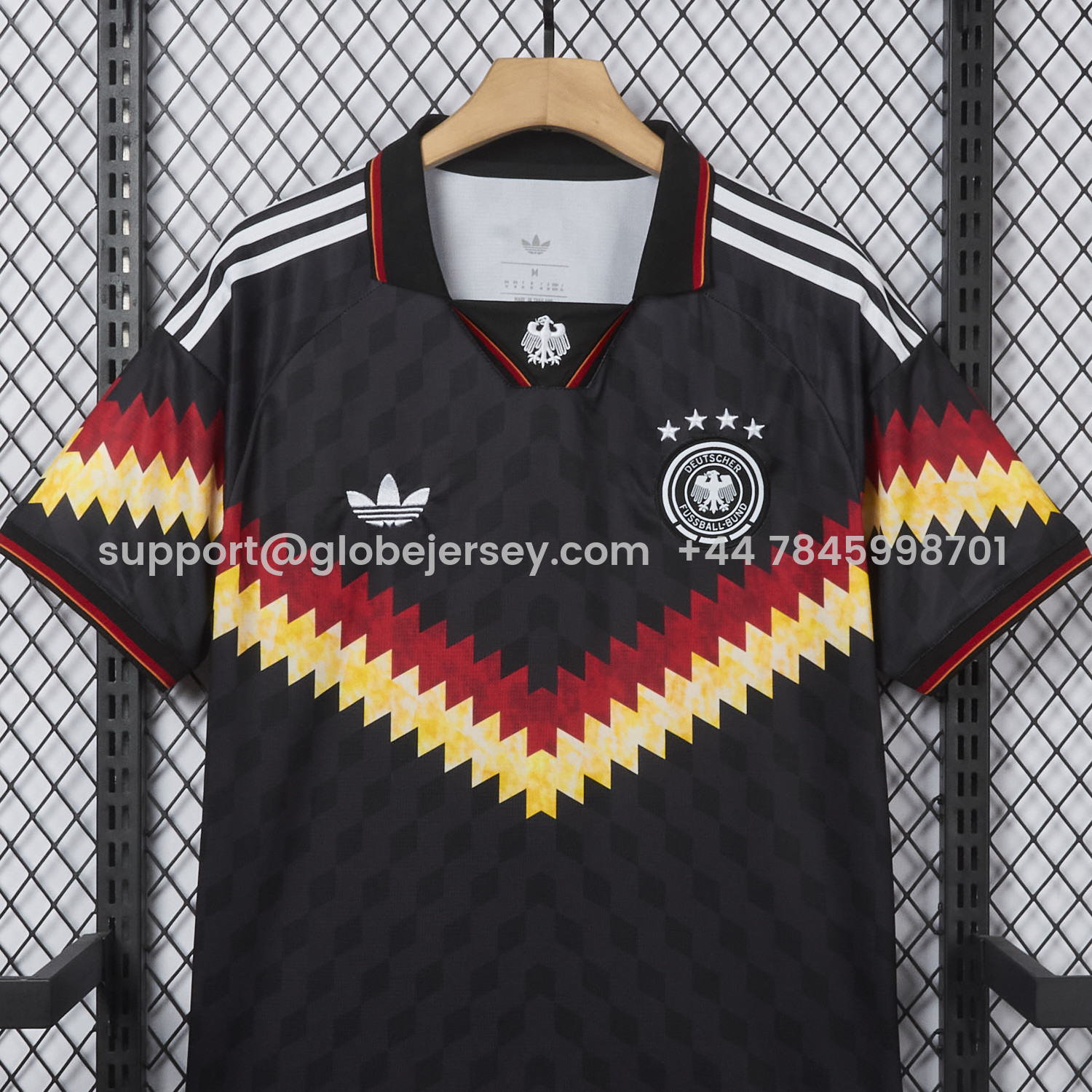 GlobeJersey-Germany 2026 Black V-Shaped Design Special Jersey - Fans Version