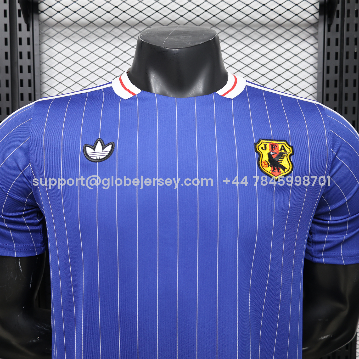 GlobeJersey-Japan 2026 Terrace Icon Retro Casual Style Blue Jersey - Player Version