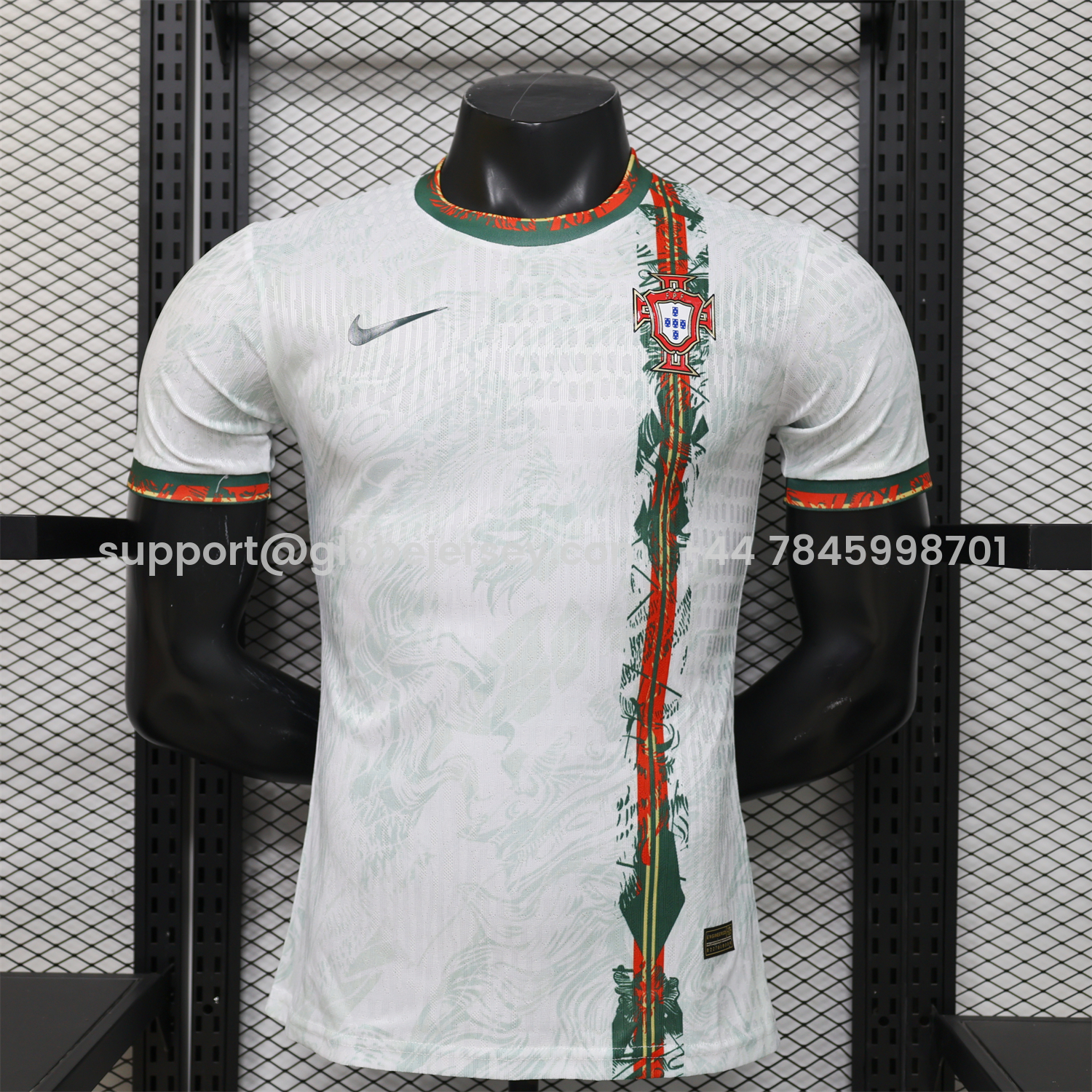 GlobeJersey-Portugal 2026 Vines White Special Jersey - Player Version