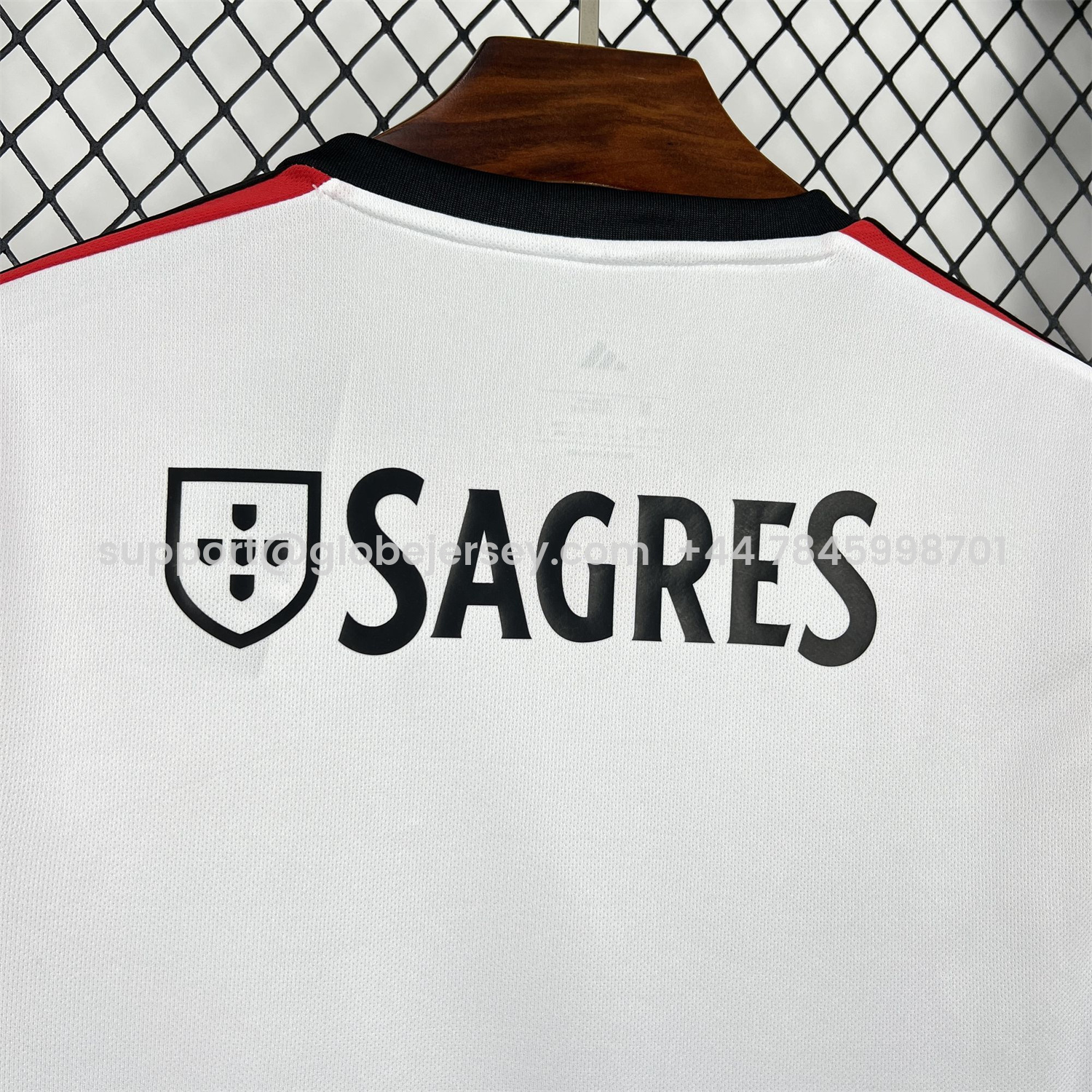 GlobeJersey-Benfica 25-26 Red Sleeves White Special Jersey - Fans Version