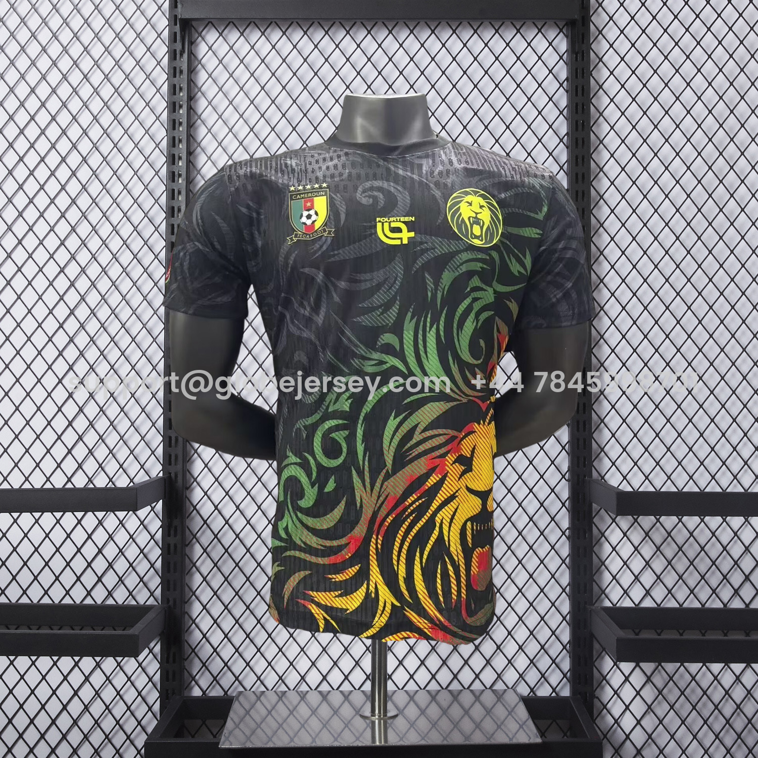 GlobeJersey-Cameroon 2026 Black Special Jersey - Player Version
