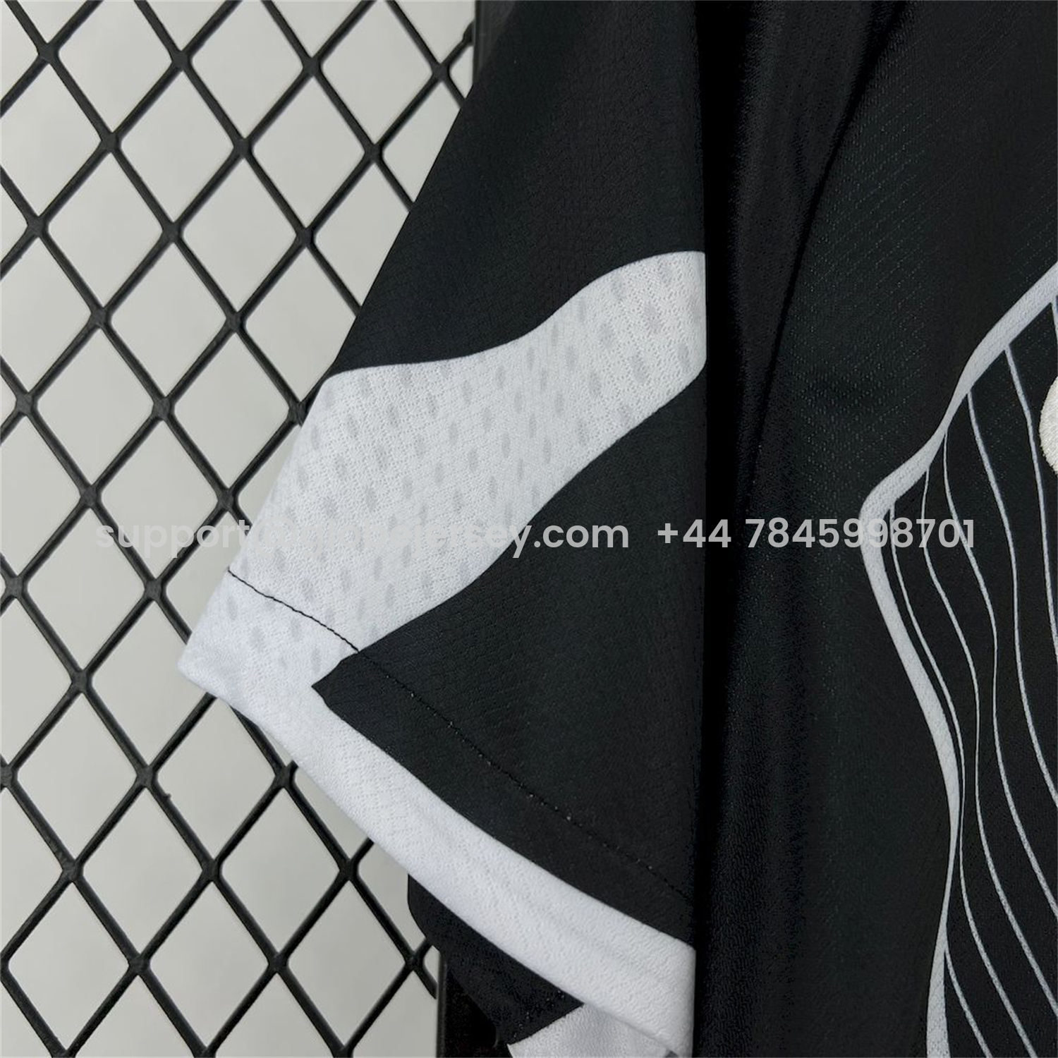 GlobeJersey-Barcelona 25-26 T90 White Lines Black Jersey - Fans Version