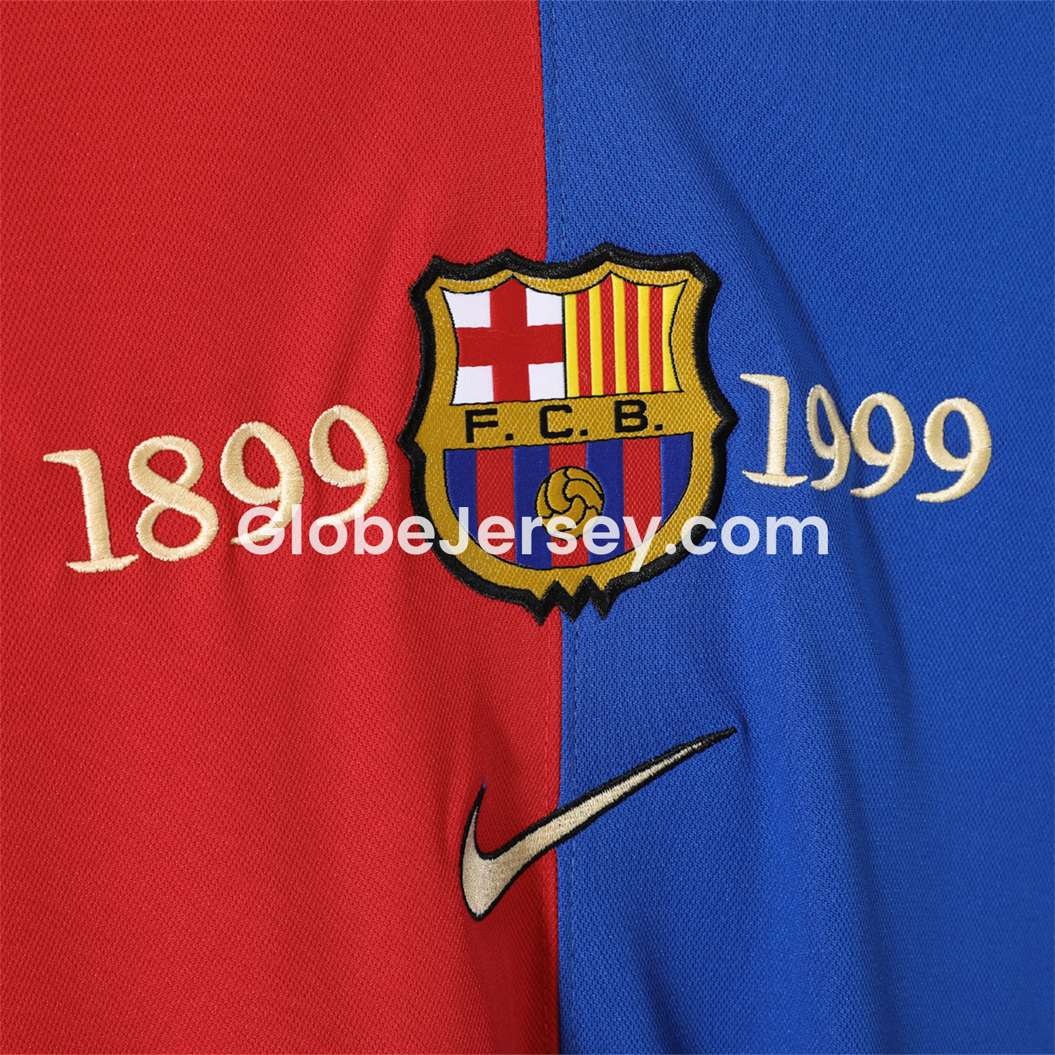 GlobeJersey-Retro Barcelona 99-00 Home Long Sleeves Jersey
