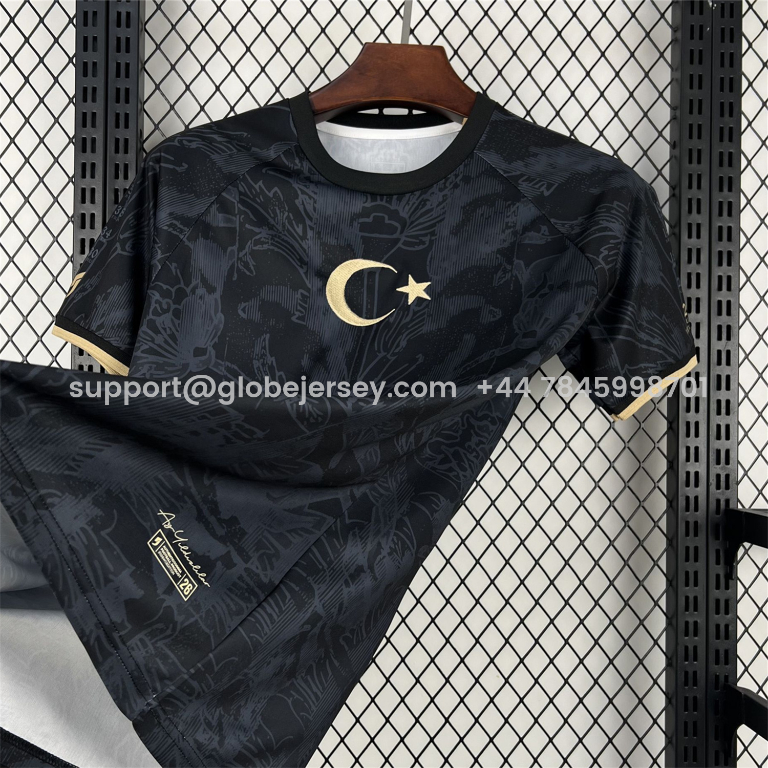 GlobeJersey-Turkey 2026 Black With Subtle Patterns Special Edition Jersey - Fans Version