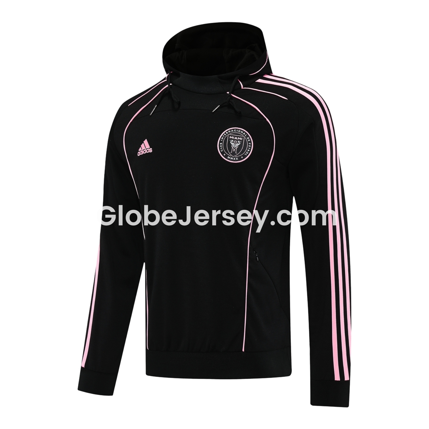 GlobeJersey-INT M.A.M 25-26 Long Sleeves Training Hoodie Set - Black Hoodie + Pants