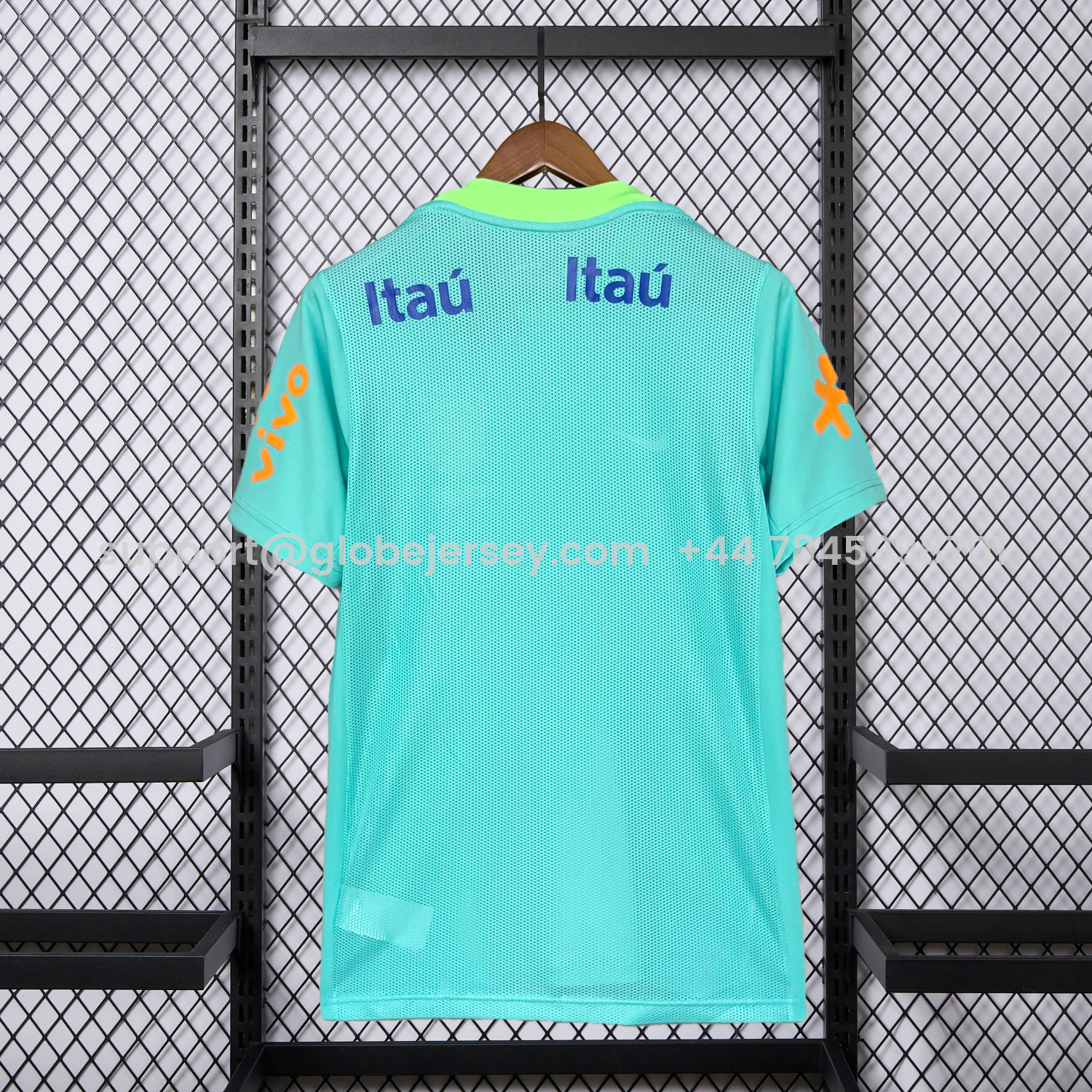 GlobeJersey-Brazil 2026 Tiffany Blue Training Jersey - Fans Version
