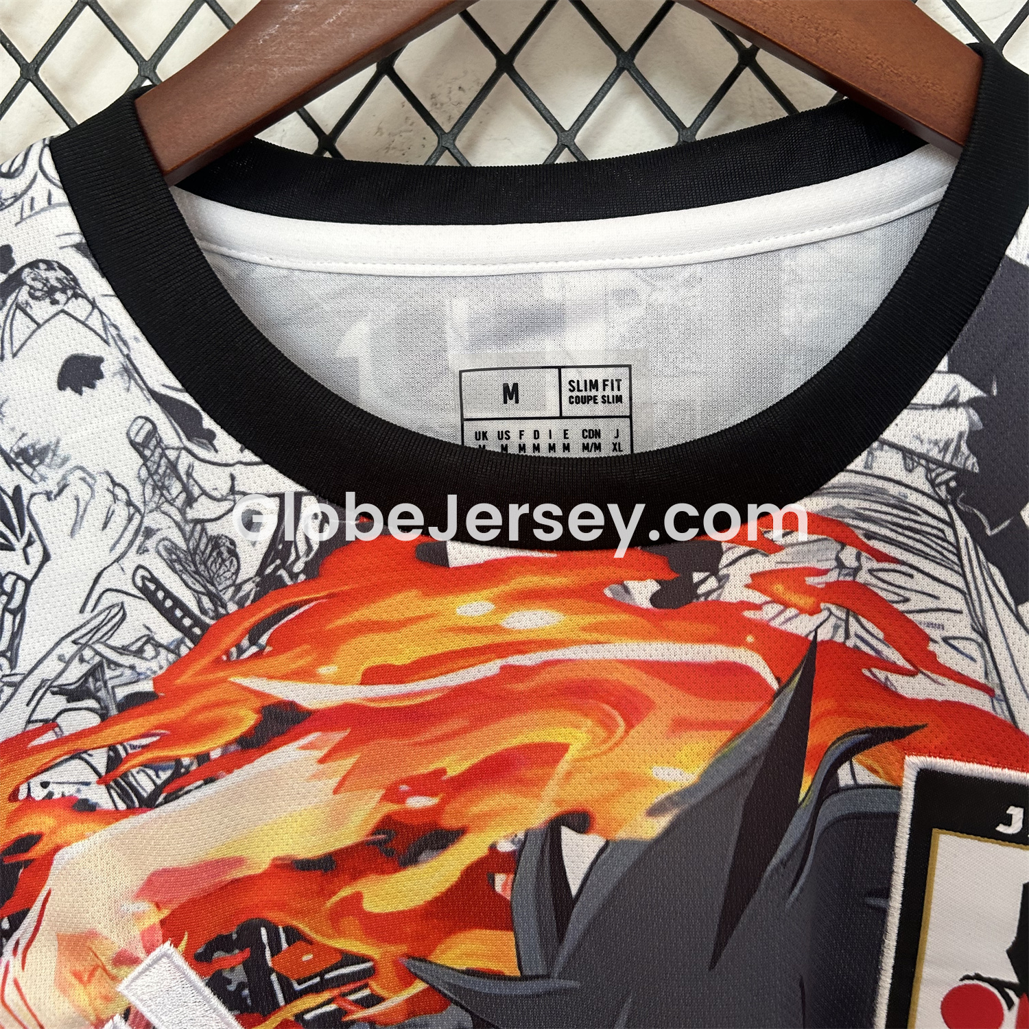 GlobeJersey-Japan 25-26 One Piece Luffy Flame Fist Special Edition Jersey - Fans Version