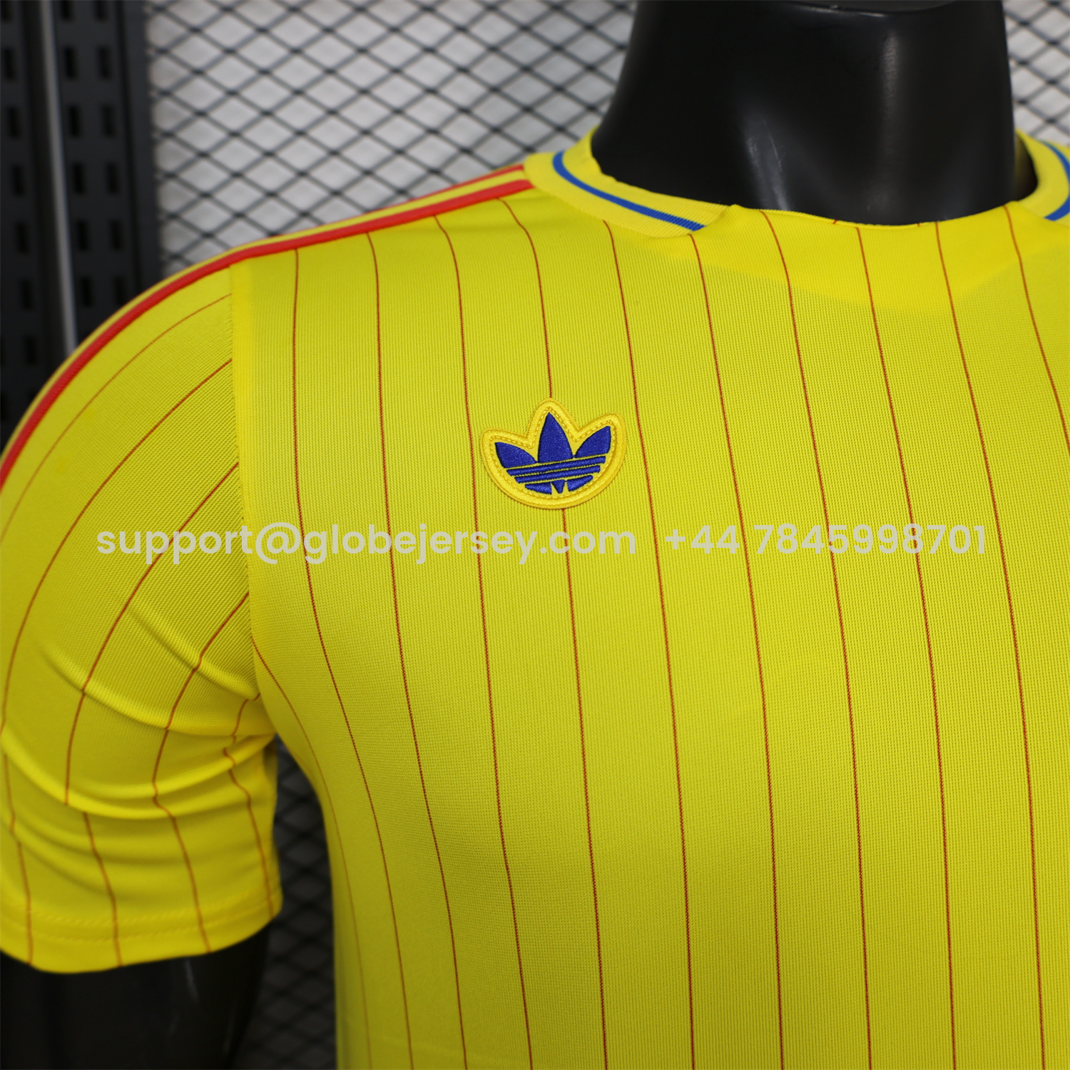 GlobeJersey-Colombia 2026 Terrace Icon Retro Casual Style Yellow Jersey - Player Version