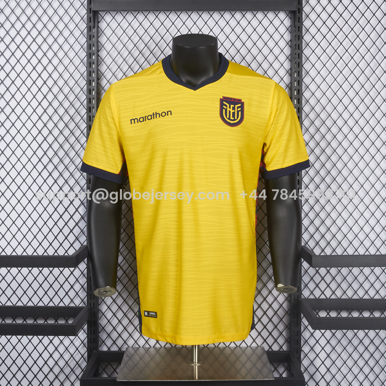 GlobeJersey-Ecuador 2026 Home Yellow Jersey - Player Version