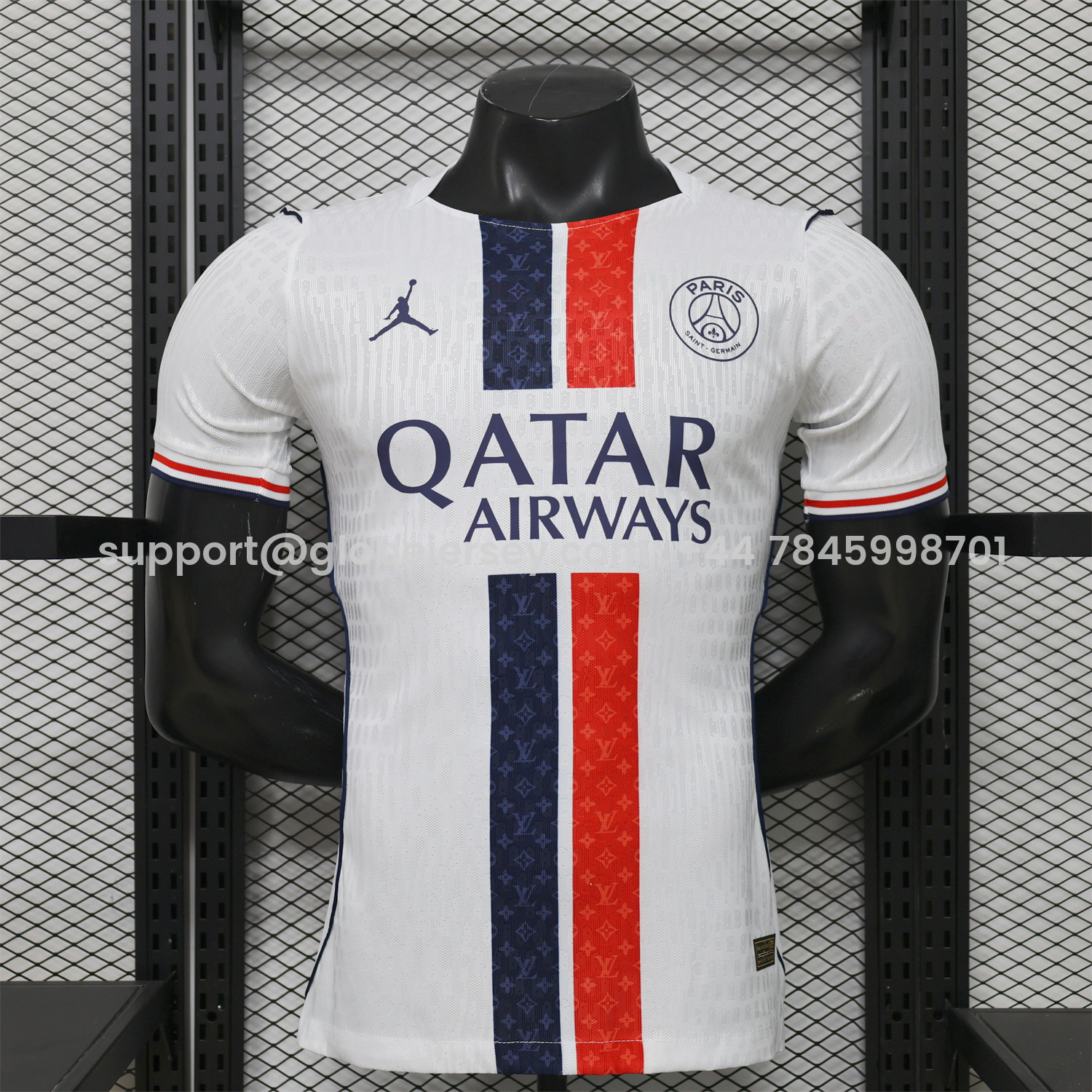 GlobeJersey-Paris Saint-Germain PSG 25-26 Red Blue Stripes White Special Jersey - Player Version
