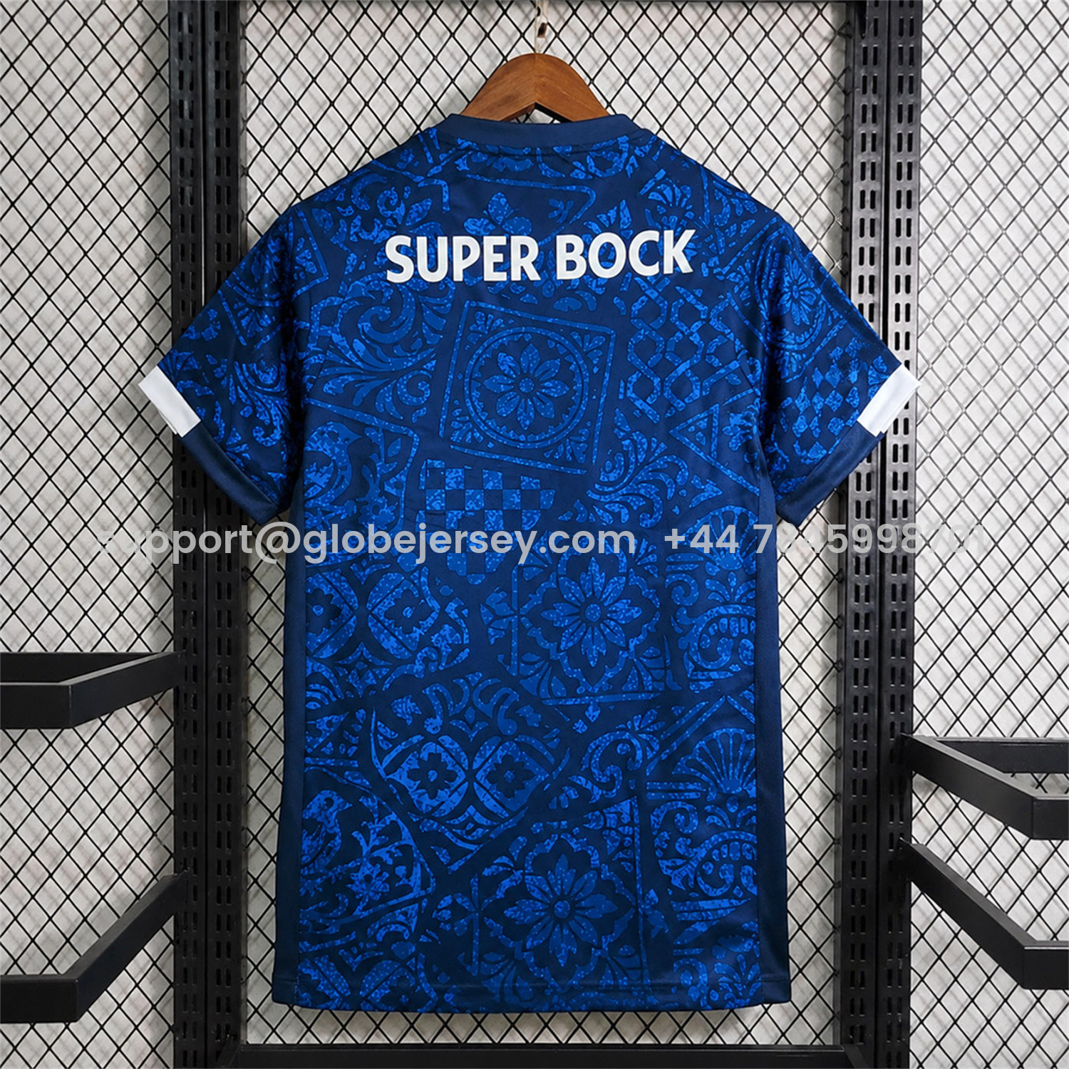 GlobeJersey-Porto 26-27 Blue With Black Patterns Special Jersey - Fans Version