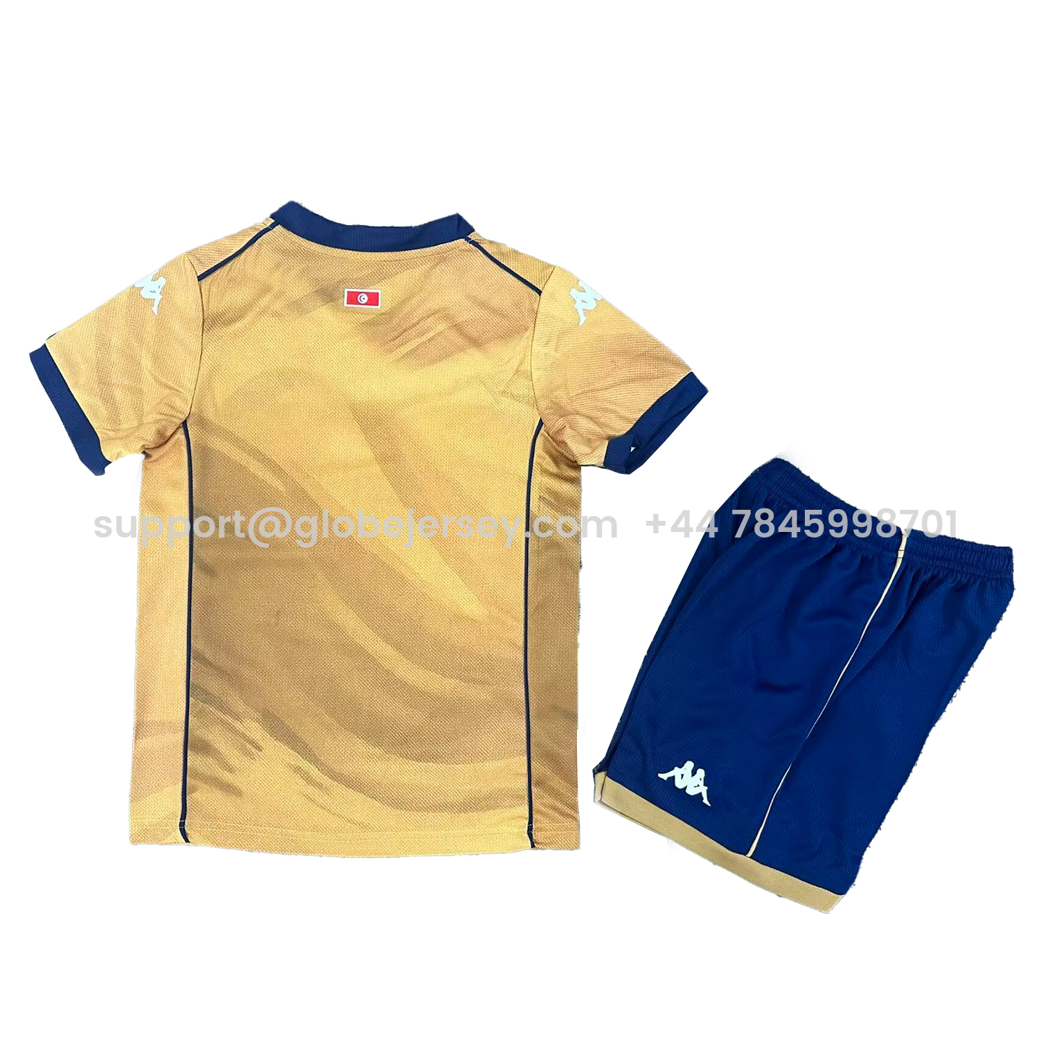 GlobeJersey-Tunisia 2026 Third Yellow Kids Kit