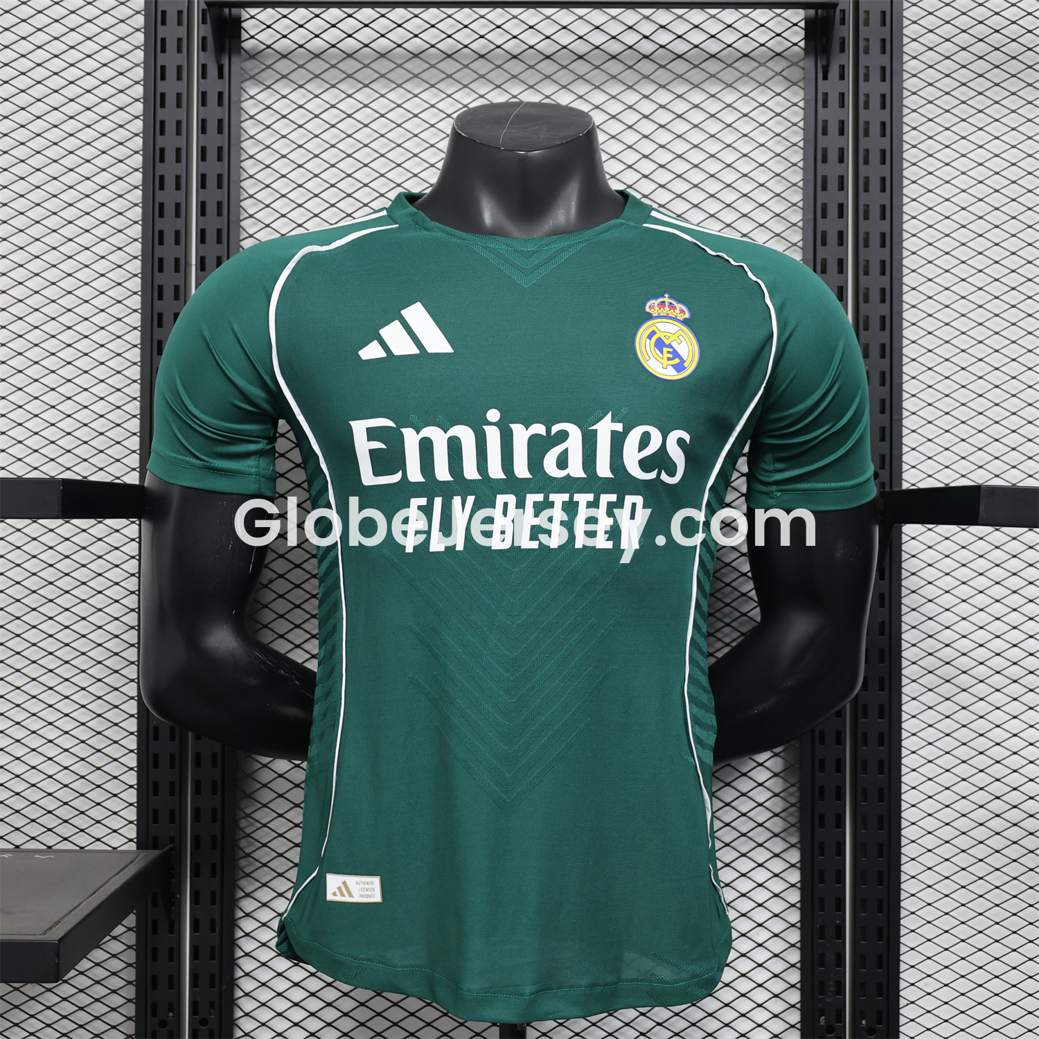 GlobeJersey-Real Madrid 25-26 Green Teamgeist Collar Special Edition Jersey - Player Version
