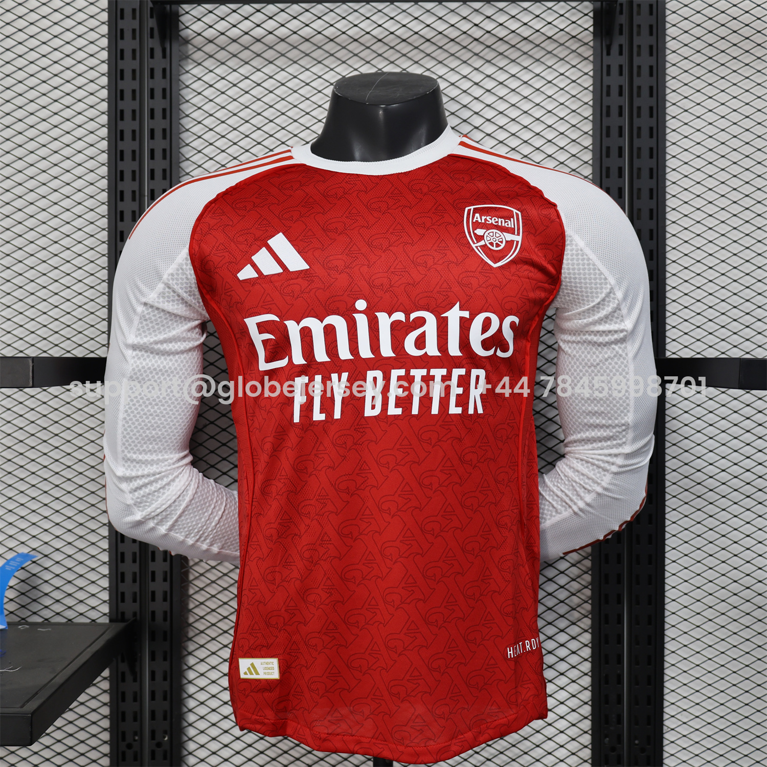 GlobeJersey-Arsenal 25-26 Home Long Sleeves Jersey - Player Version